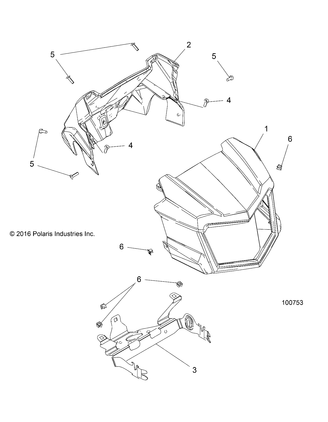 BODY, HEADLIGHT POD - A18SXA85B1/B7/SXE85BM/BS/B9 (100753)