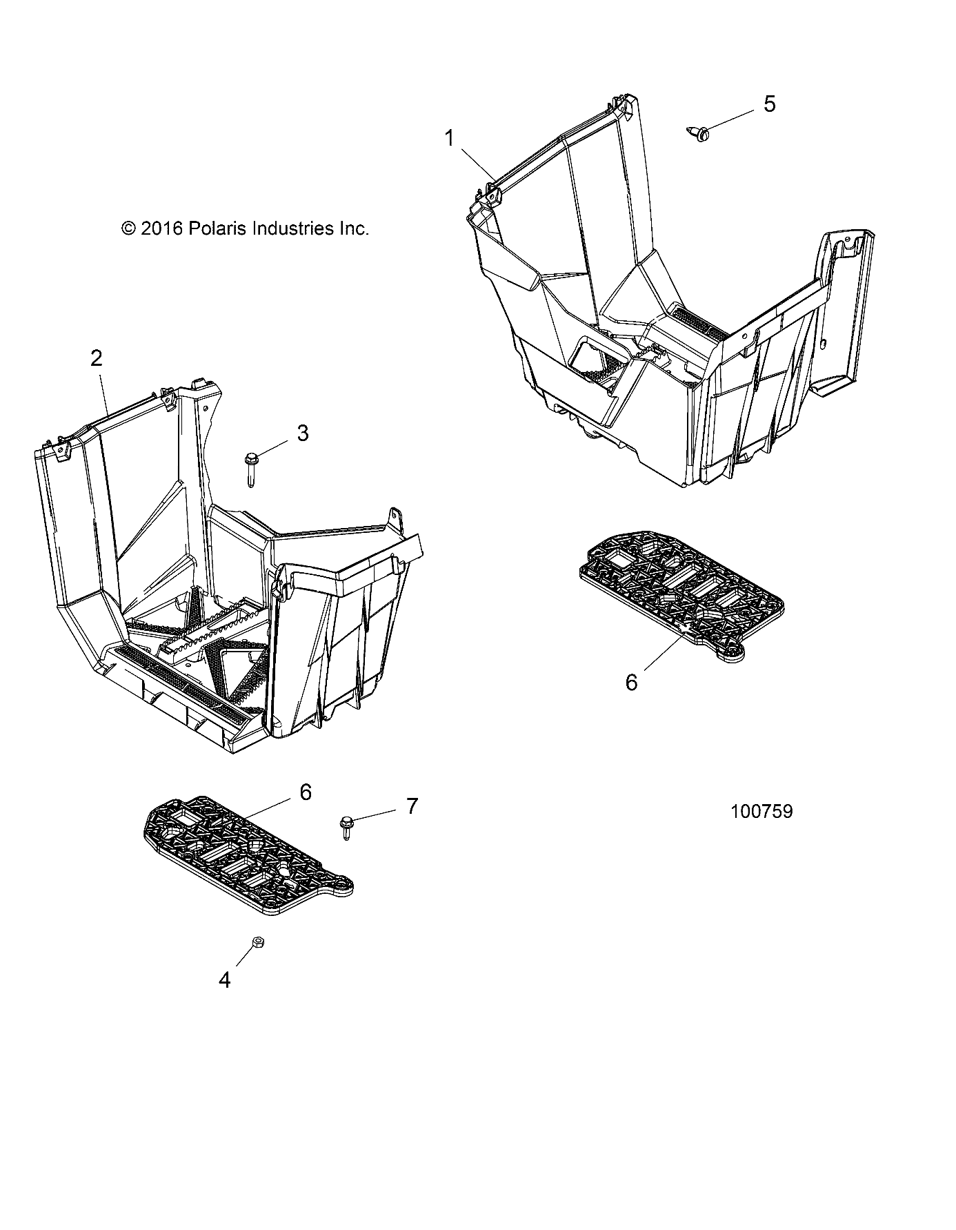 BODY, FOOTWELLS - A19SXS95CC/CR (100759)