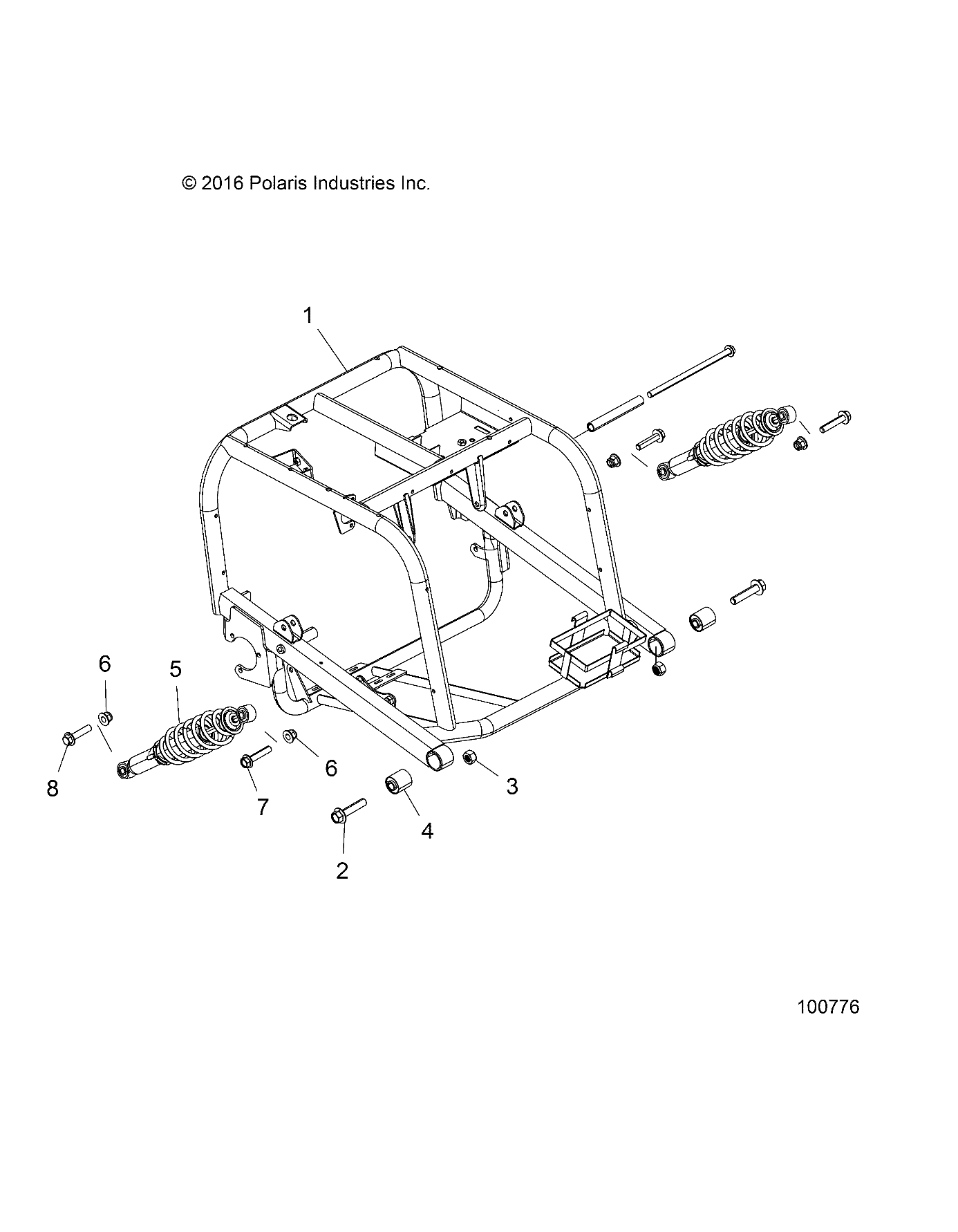 SUSPENSION, REAR SWING ARM - A17HAA15N7 (100776)