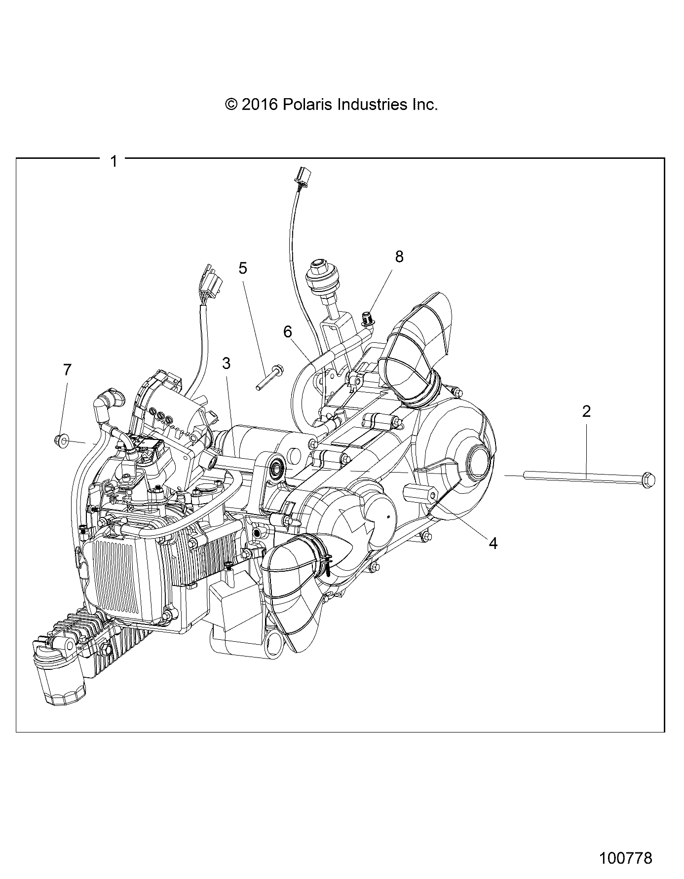 ENGINE, ENGINE and TRANSMISSION MOUNTING - A17HAA15NB7 (100778)