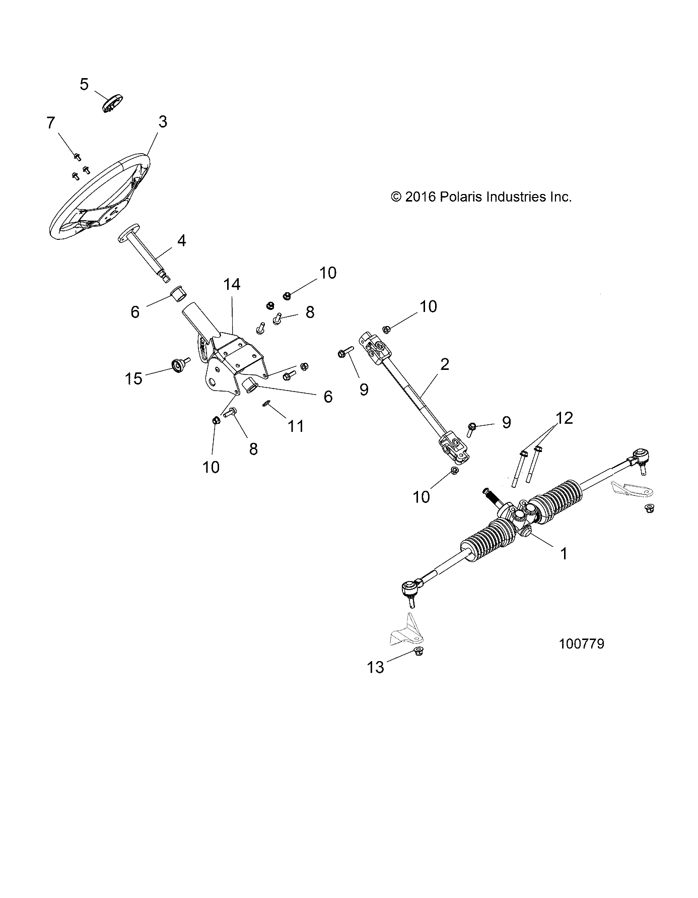 STEERING, STEERING ASM. - A17HAA15N7 (100779)