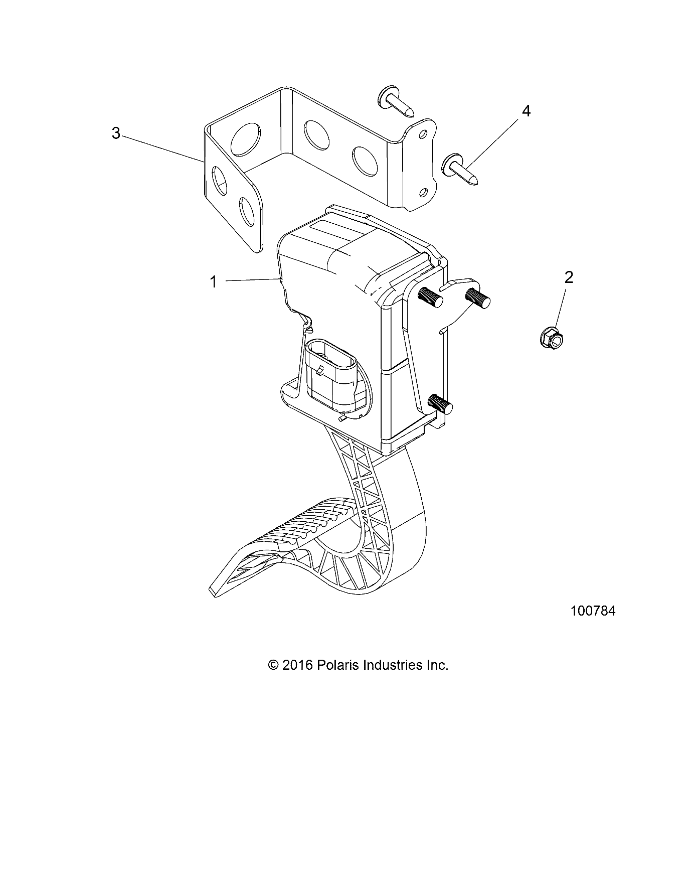 ENGINE, THROTTLE PEDAL AND MOUNT - A18HAA15B7/B2 (100784)