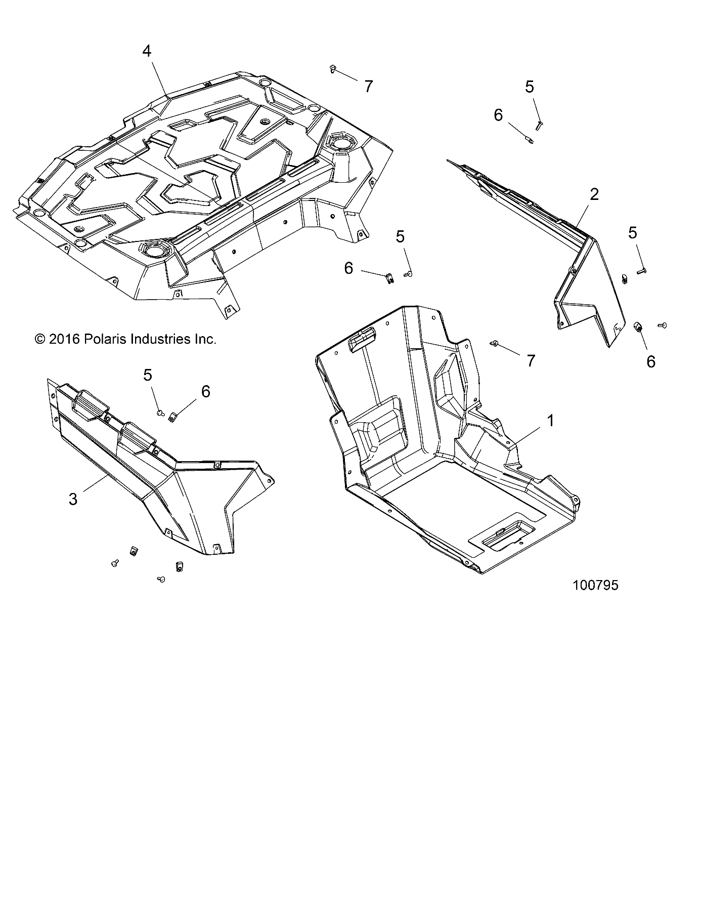 BODY, REAR BOX AND FENDERS - A18HAA15N7 (100795)