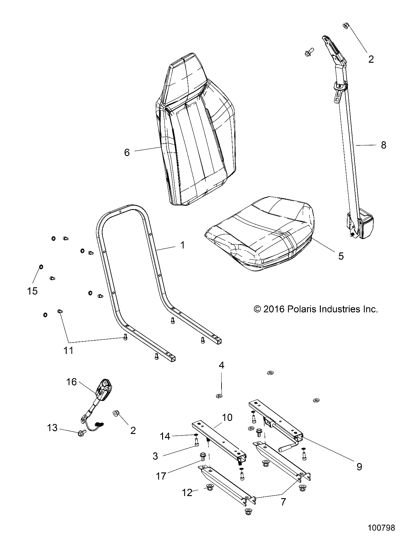 BODY, SEAT - A21HAB15A2/B2 (100798)