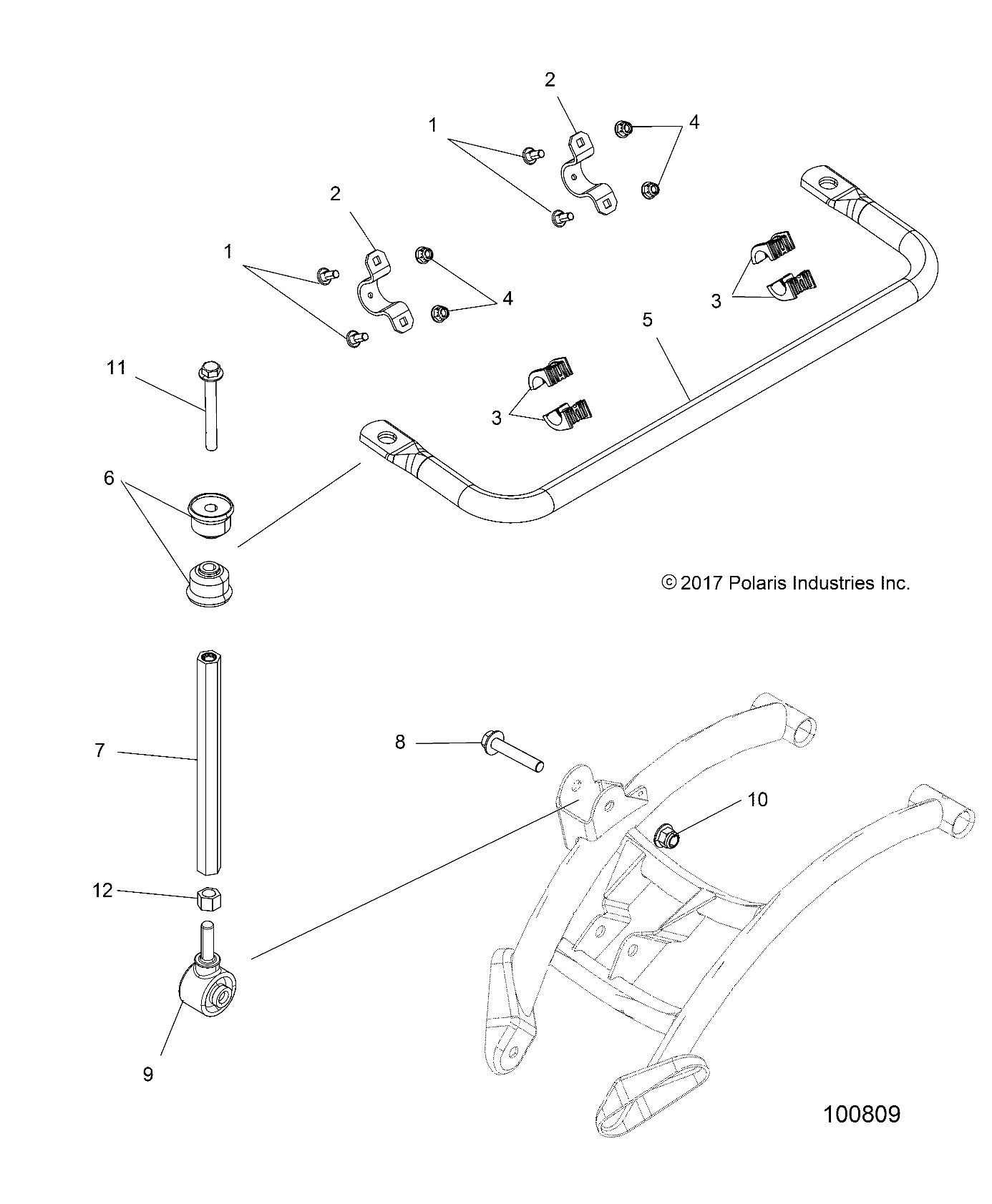 SUSPENSION, STABILIZER BAR - A17SXS95CL (100809)