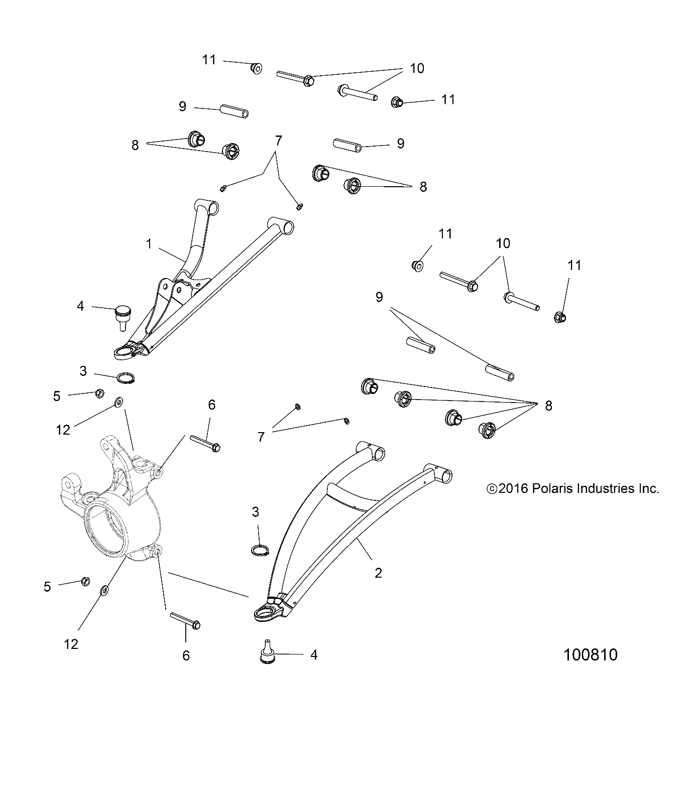 SUSPENSION, FRONT A-ARMS - A17SXE95NL (100810)