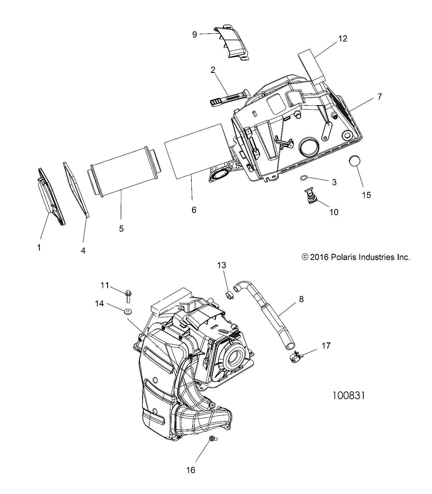 ENGINE, AIR INTAKE - A17SVE95NM