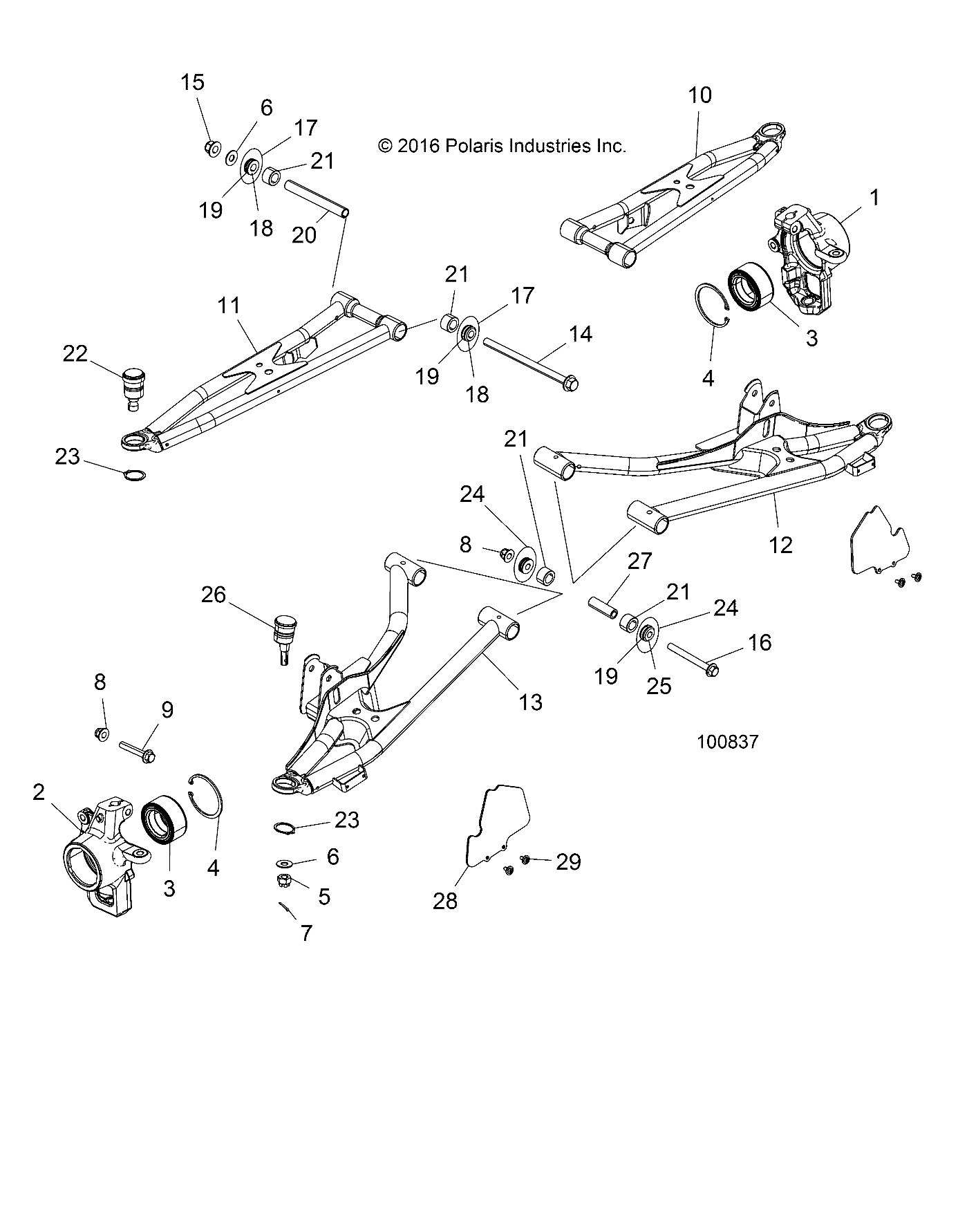 SUSPENSION, FRONT - A17DCE87AU (100837)