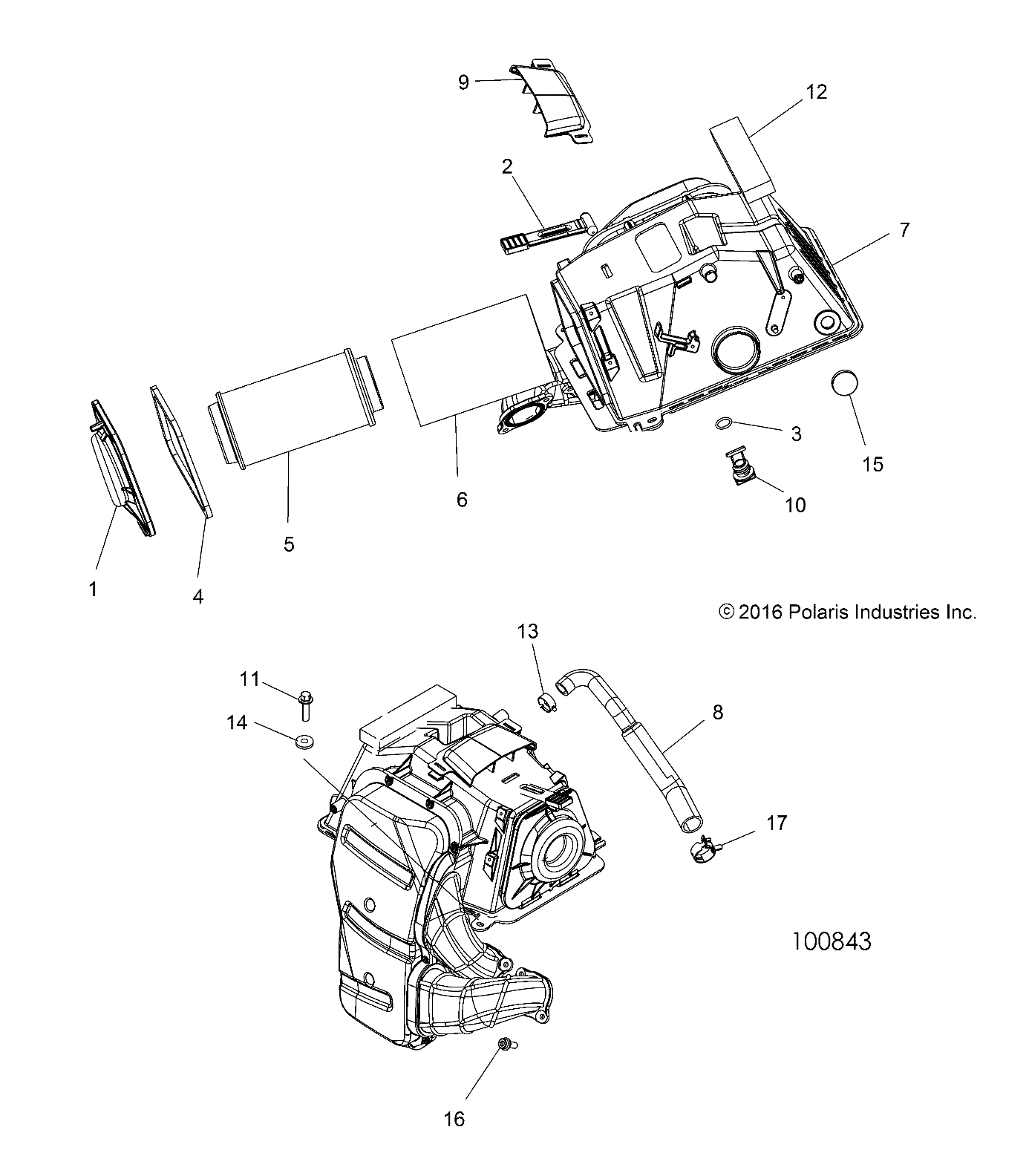 ENGINE, AIR INTAKE - A17SVS95FM