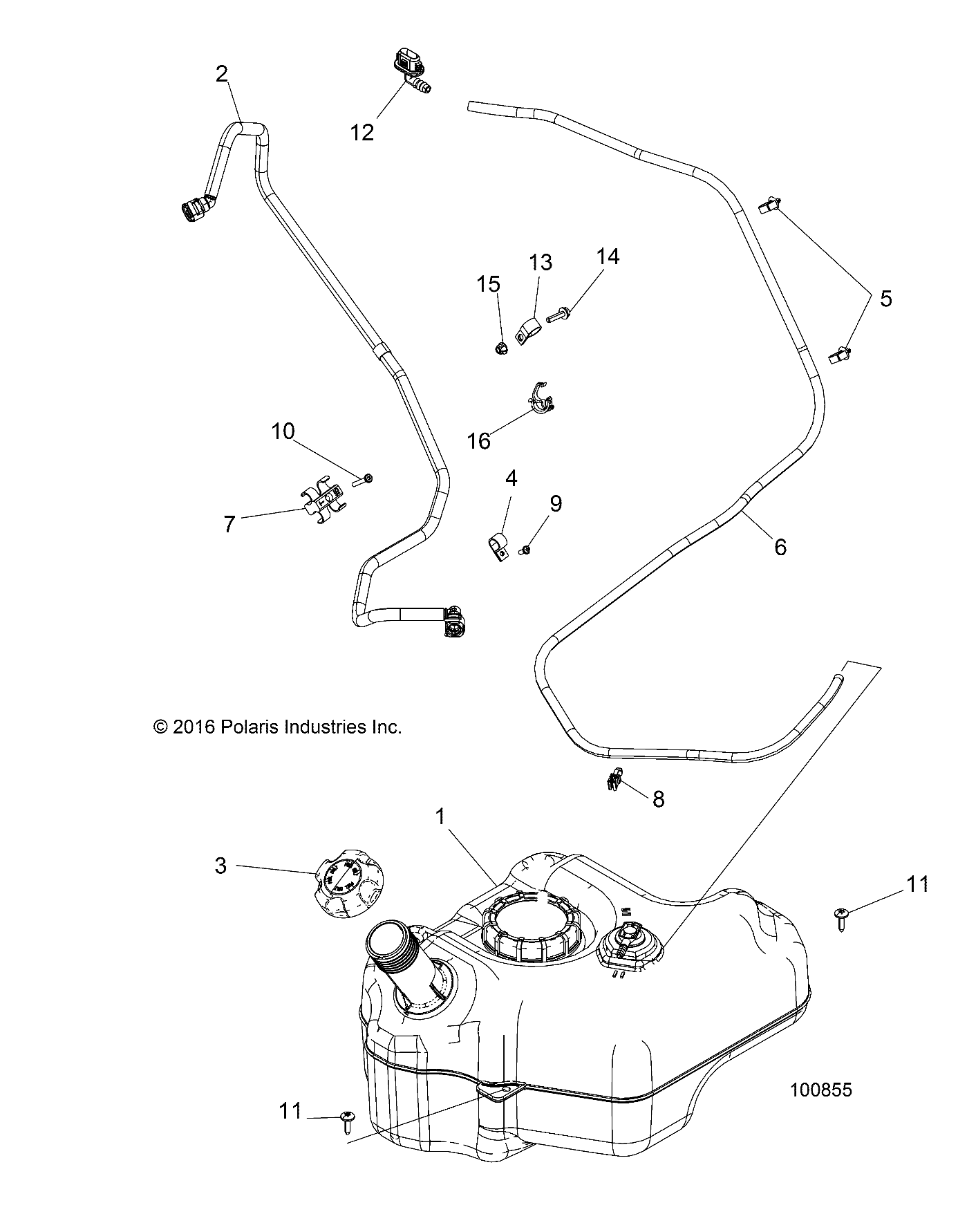 BODY, FUEL TANK - A17DAA50A7 (100855)