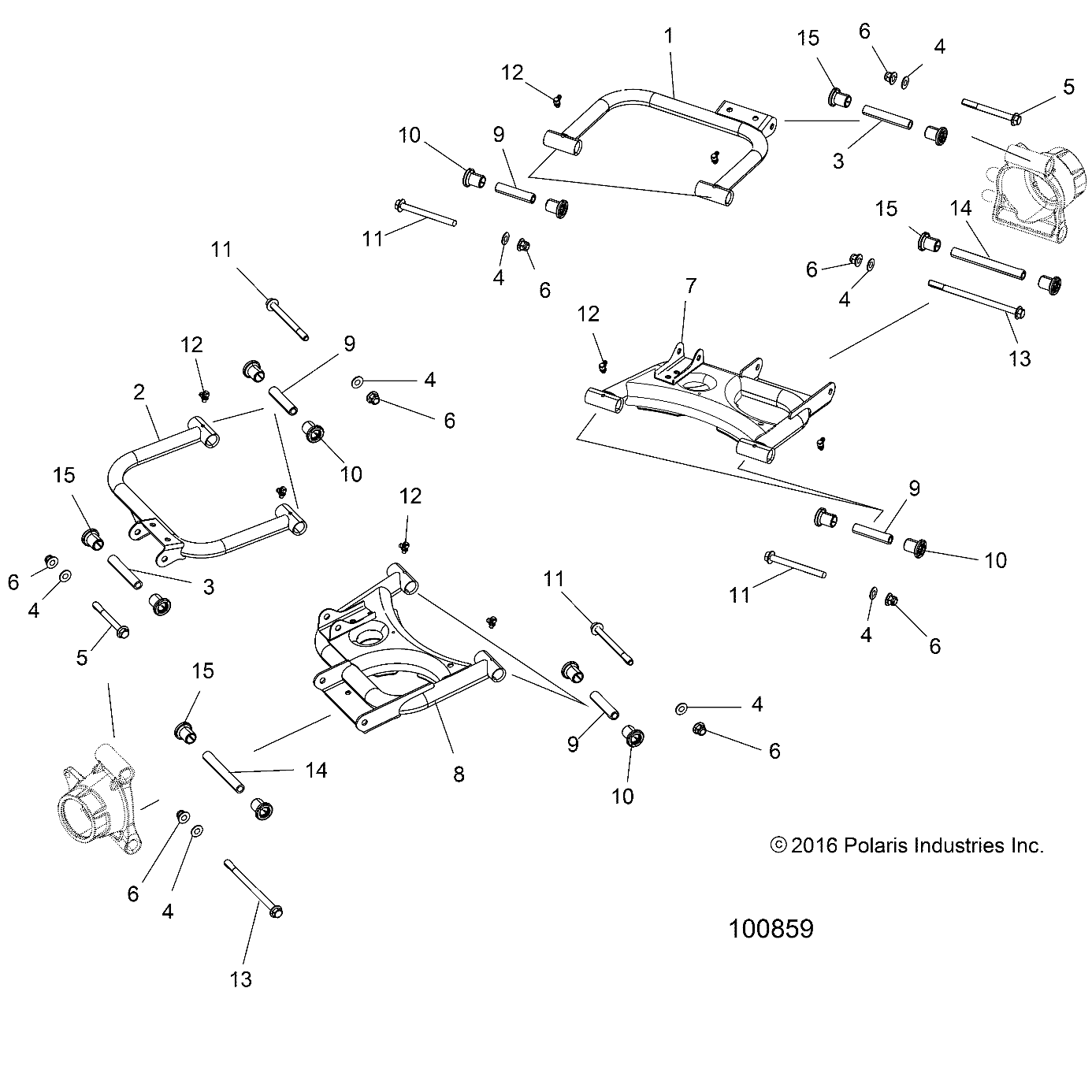 SUSPENSION, REAR CONTROL ARMS - A17DAA57F5 (100859)