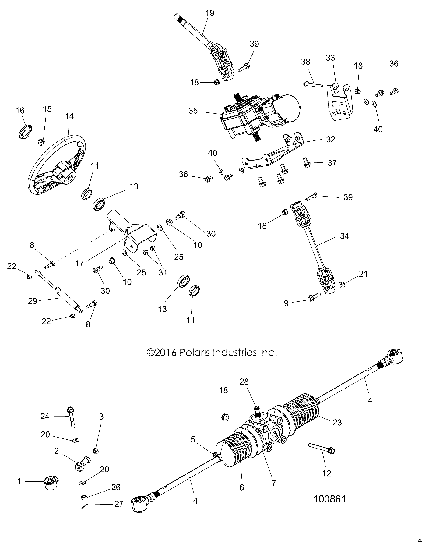 STEERING, STEERING ASM. - A19DAE57D5 (100861)