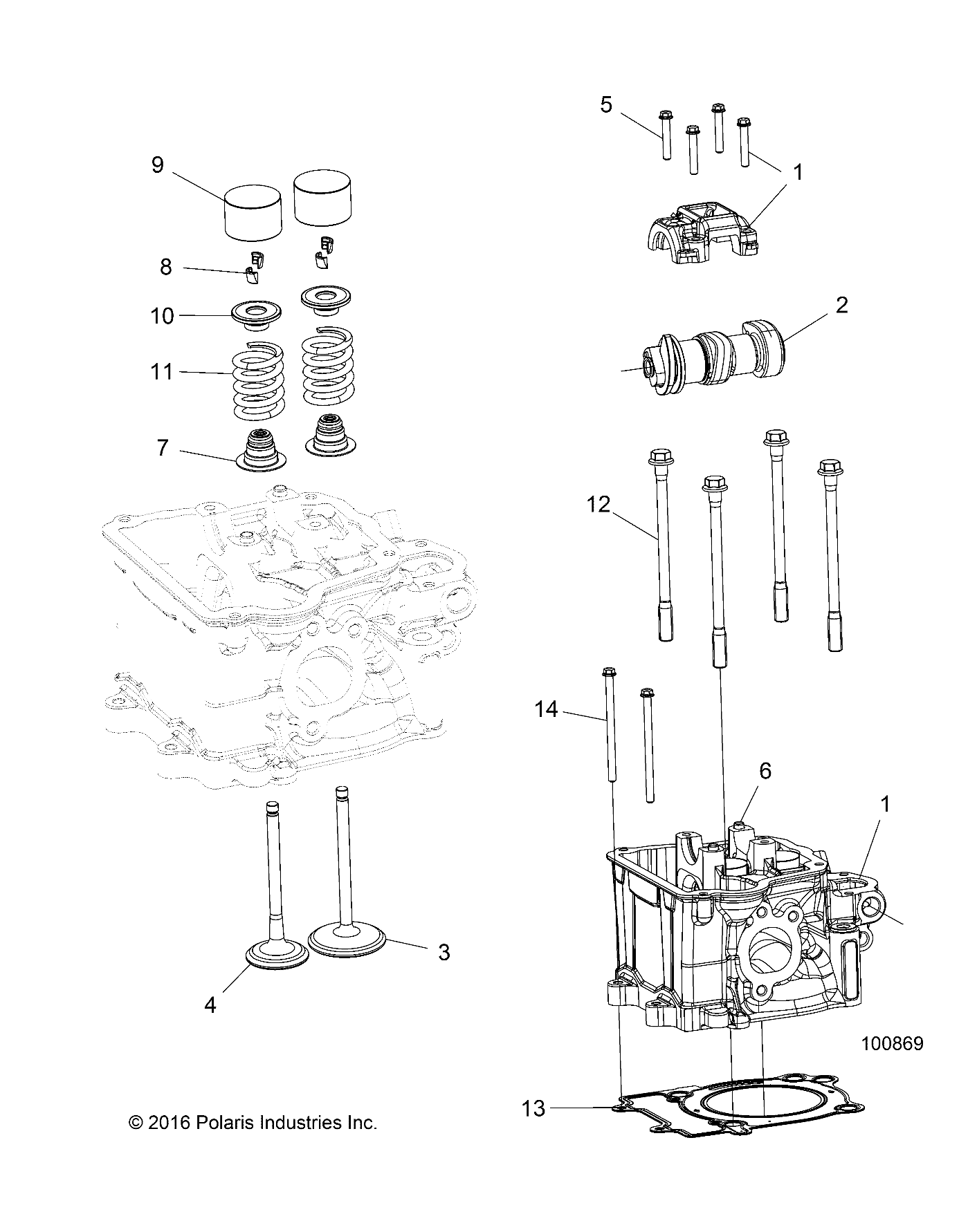 ENGINE, CYLINDER HEAD, CAM and VALVES - A17SAH50A5