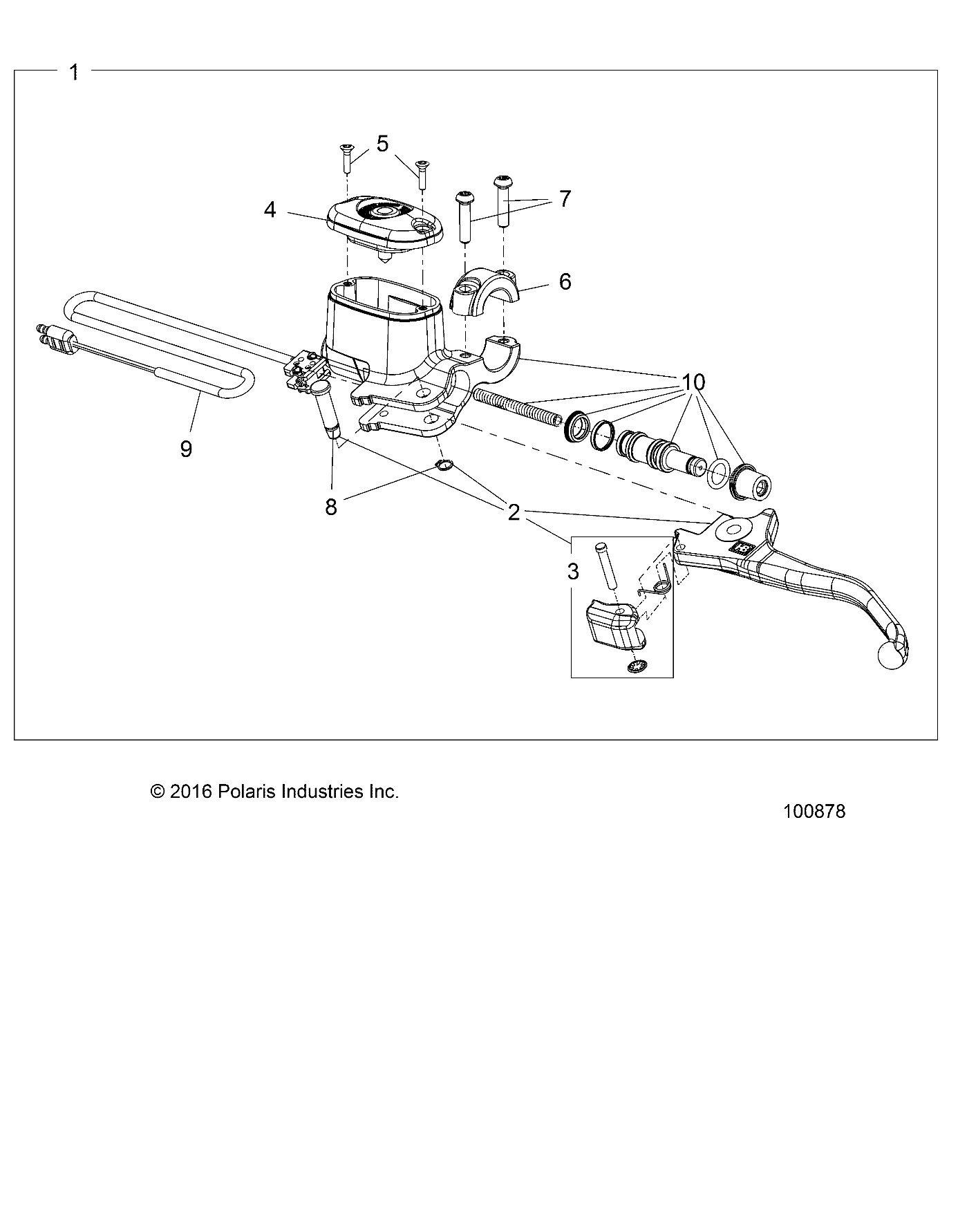 BRAKES, FRONT BRAKE LEVER and MASTER CYLINDER - A25SYY95AH (100878)