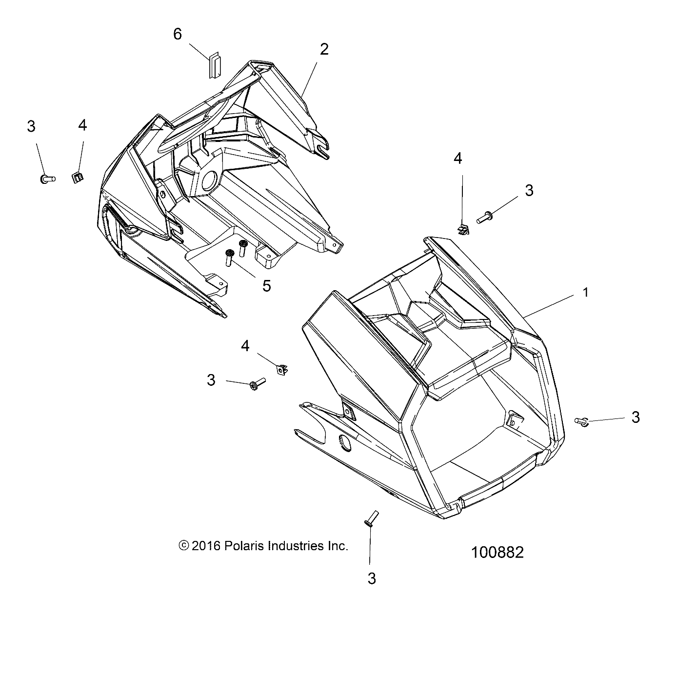 BODY, HEADLIGHT POD - A18SYS95CU/EU (100882)