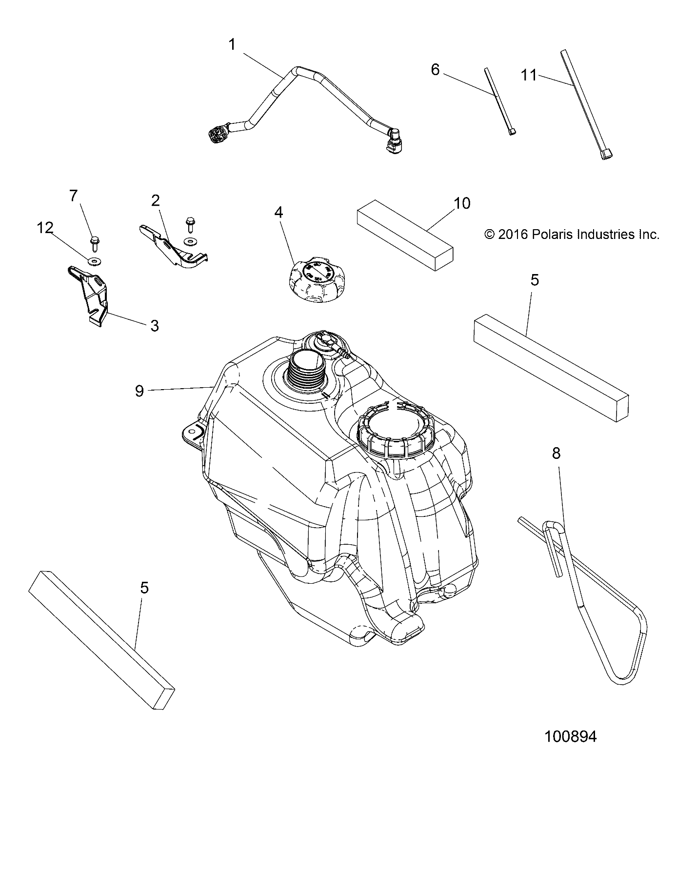 BODY, FUEL TANK ASM. - A17SHD57A9/AG/E57AS/E57AL (100894)