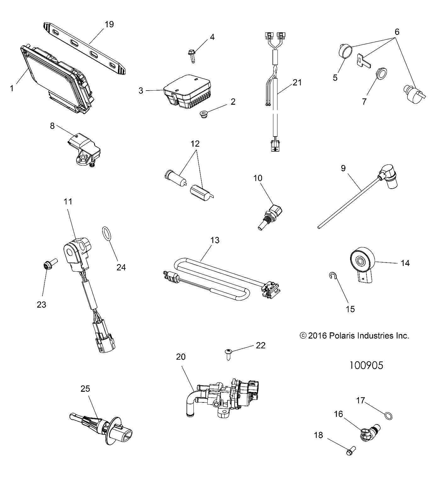 ELECTRICAL, SWITCHES, SENSORS, ECU and CONTROL MODULES - A17SYE85AS (100905)