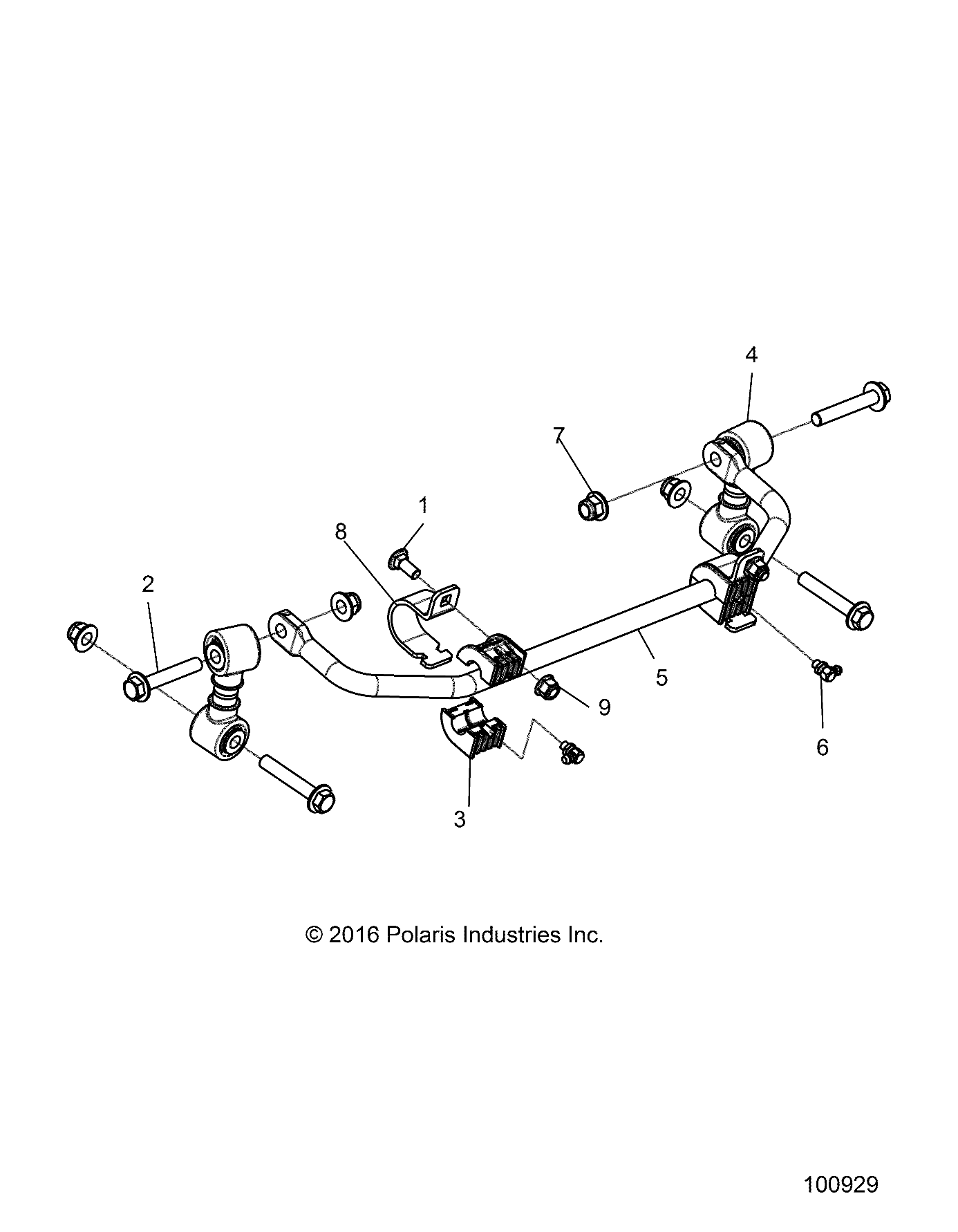 SUSPENSION, STABILIZER BAR, FRONT - A18HAA15B7/B2 (100929)