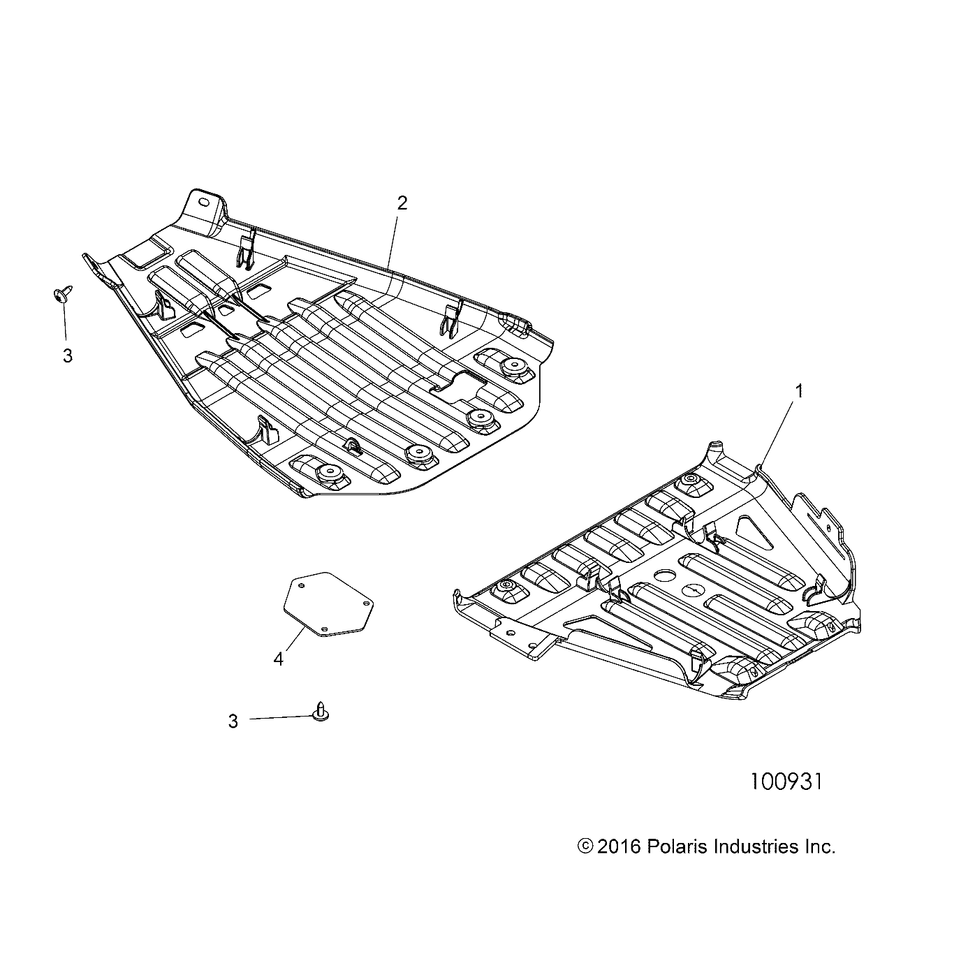 BODY, SKID PLATES - A18SXD95B9/SXE95BR/BC/BE (100931)