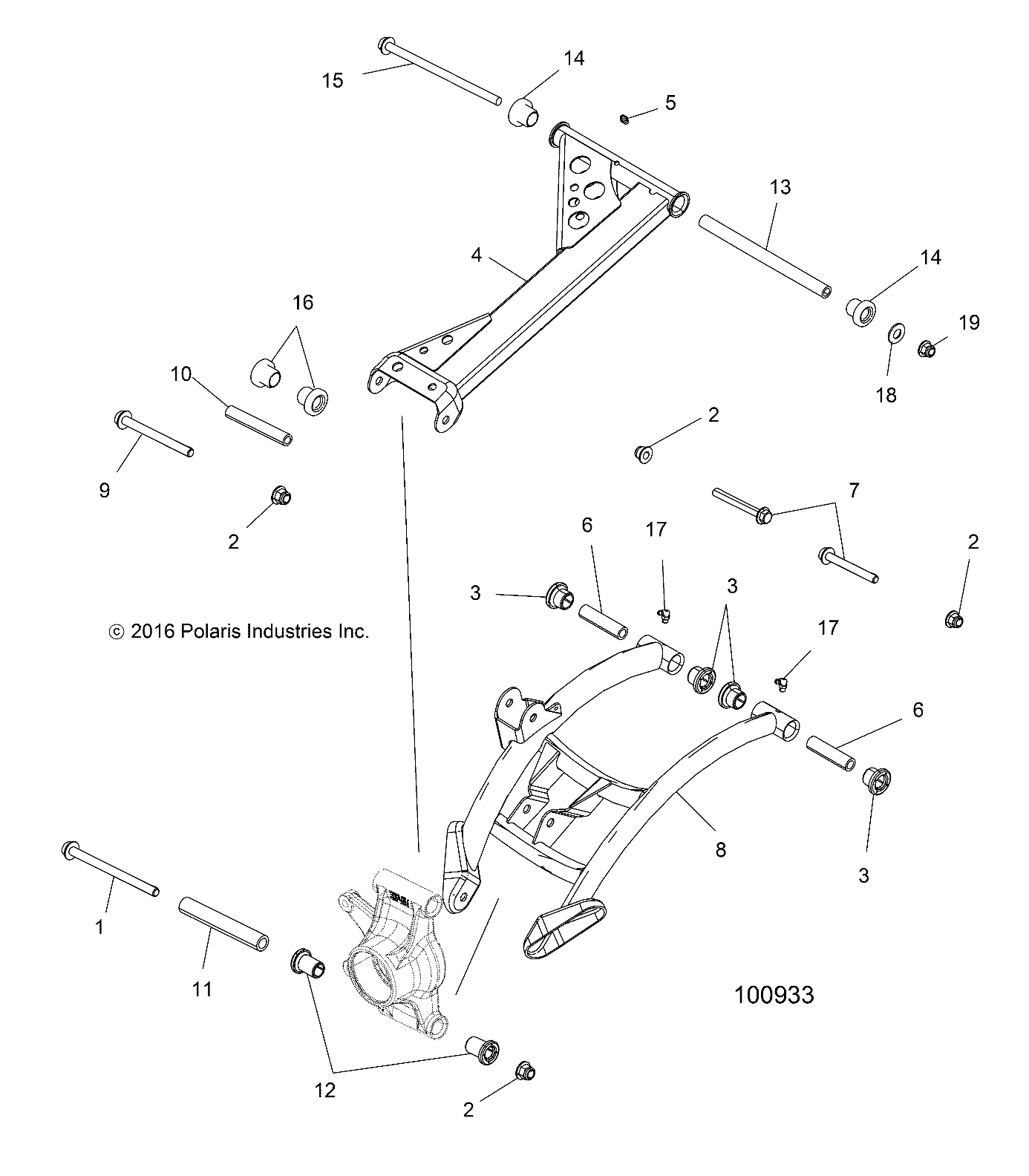 SUSPENSION, REAR - A17SXS95CL (100933)