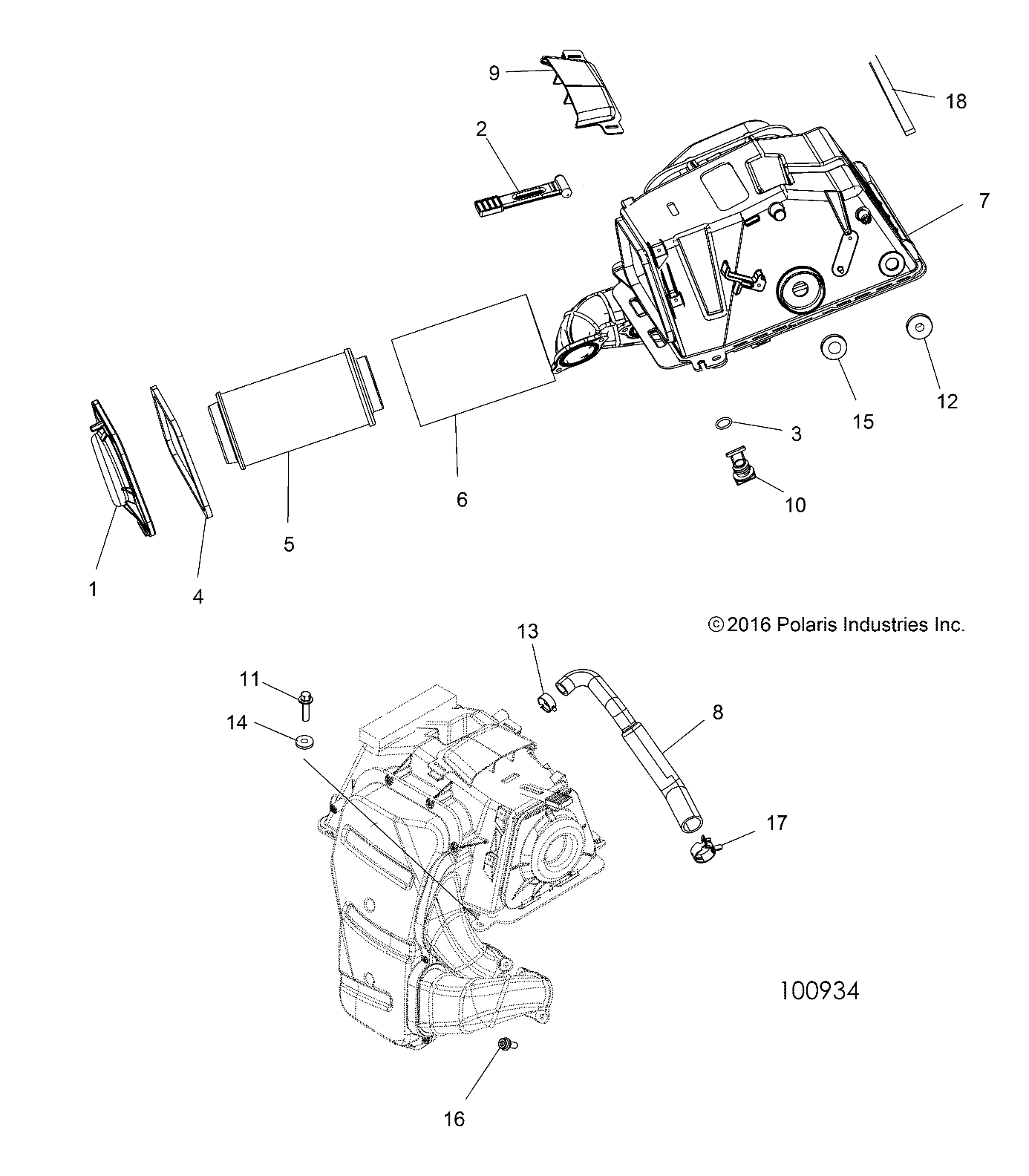 ENGINE, AIR INTAKE - A19SXE95FR (100934)