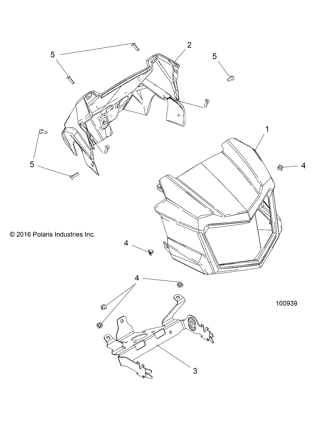 BODY, HEADLIGHT POD - A18SXS95CC/CR/EC/ER (100939)