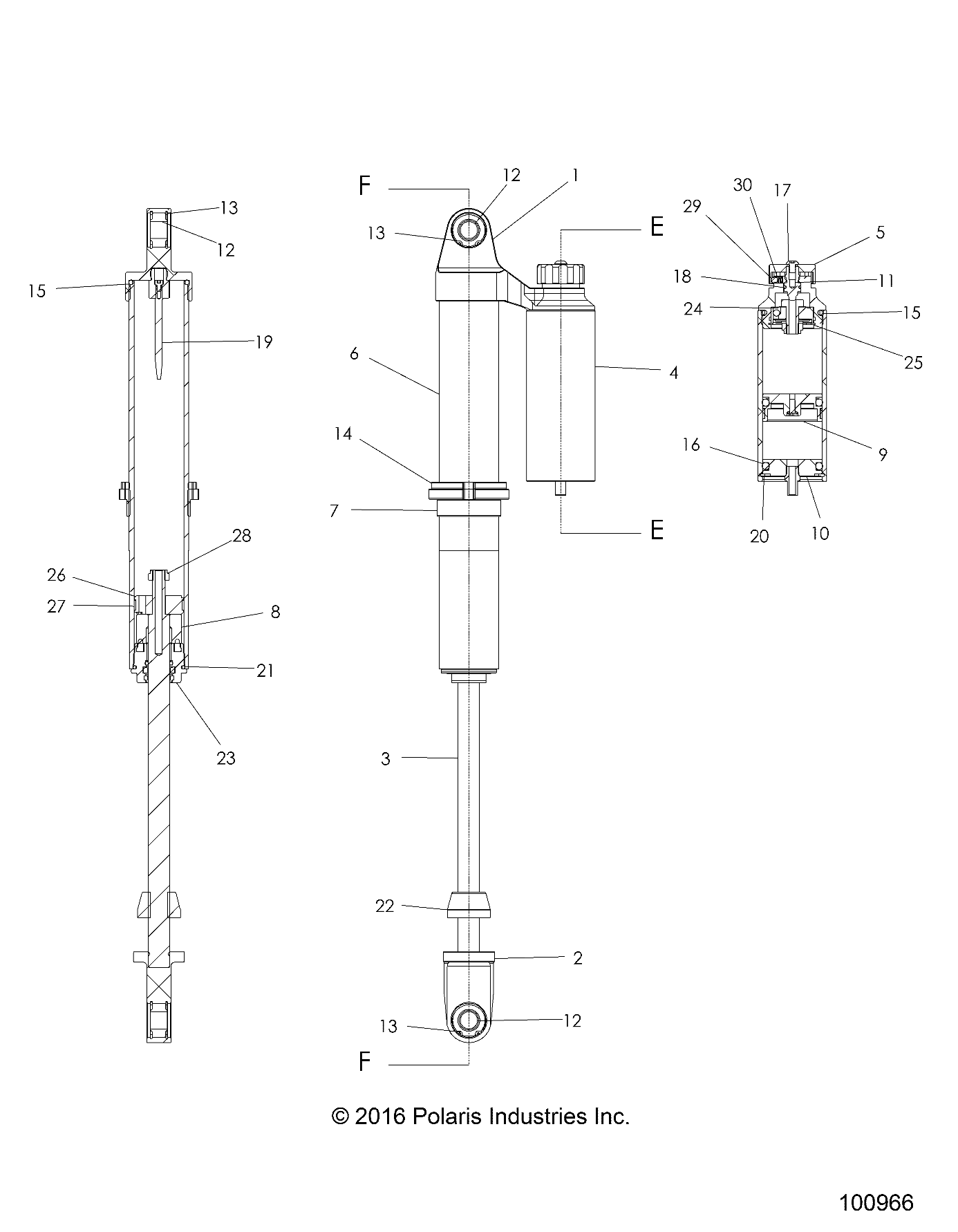 SUSPENSION, FRONT SHOCK - A18DCE87BB (100966)