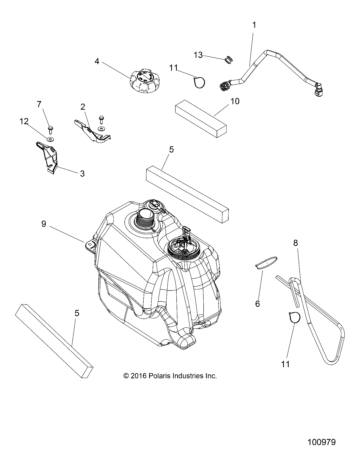 BODY, FUEL TANK ASM. - A17SDE57N2/A57N2 (100979)