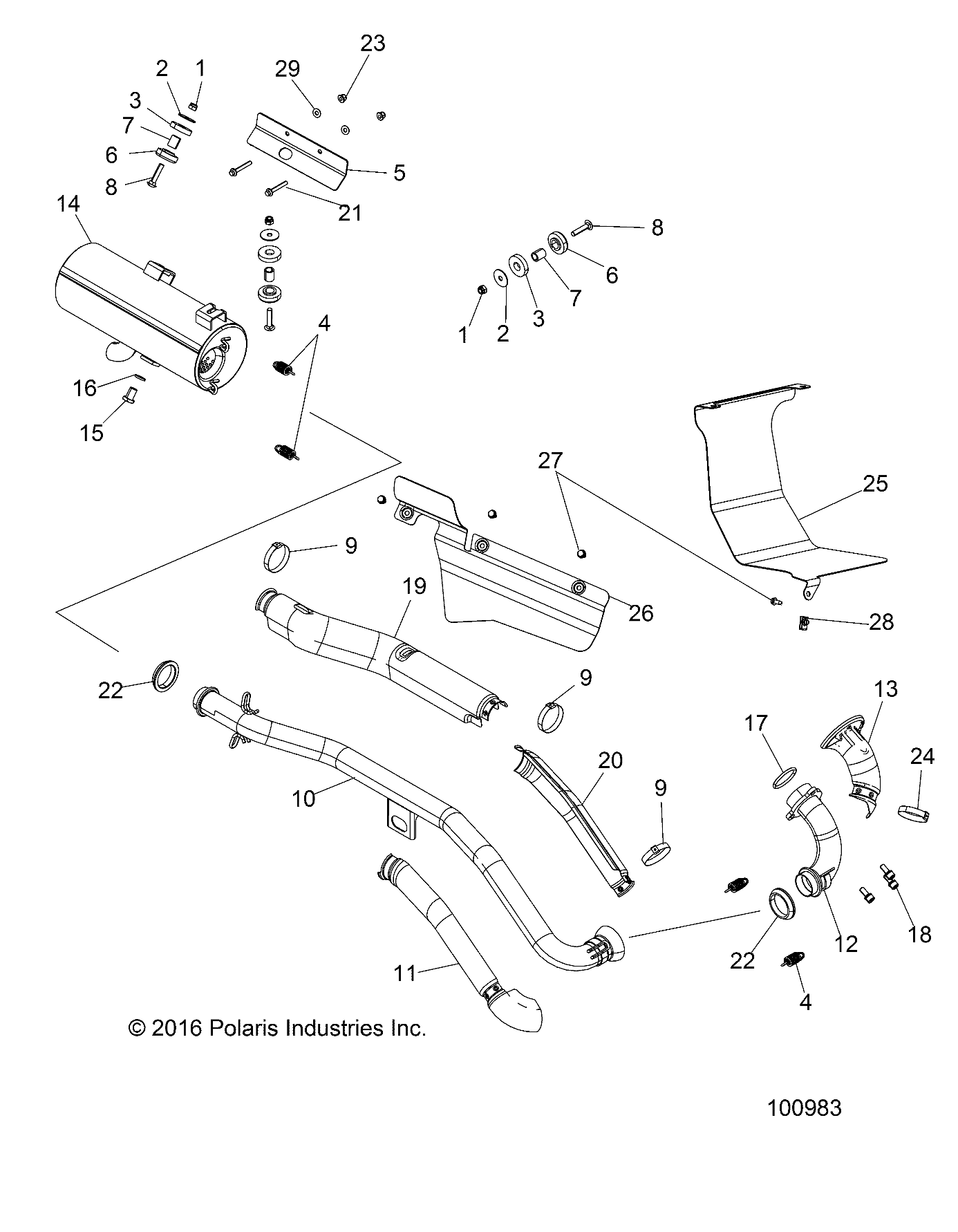 ENGINE, EXHAUST - A17SDE57N2/A57N2