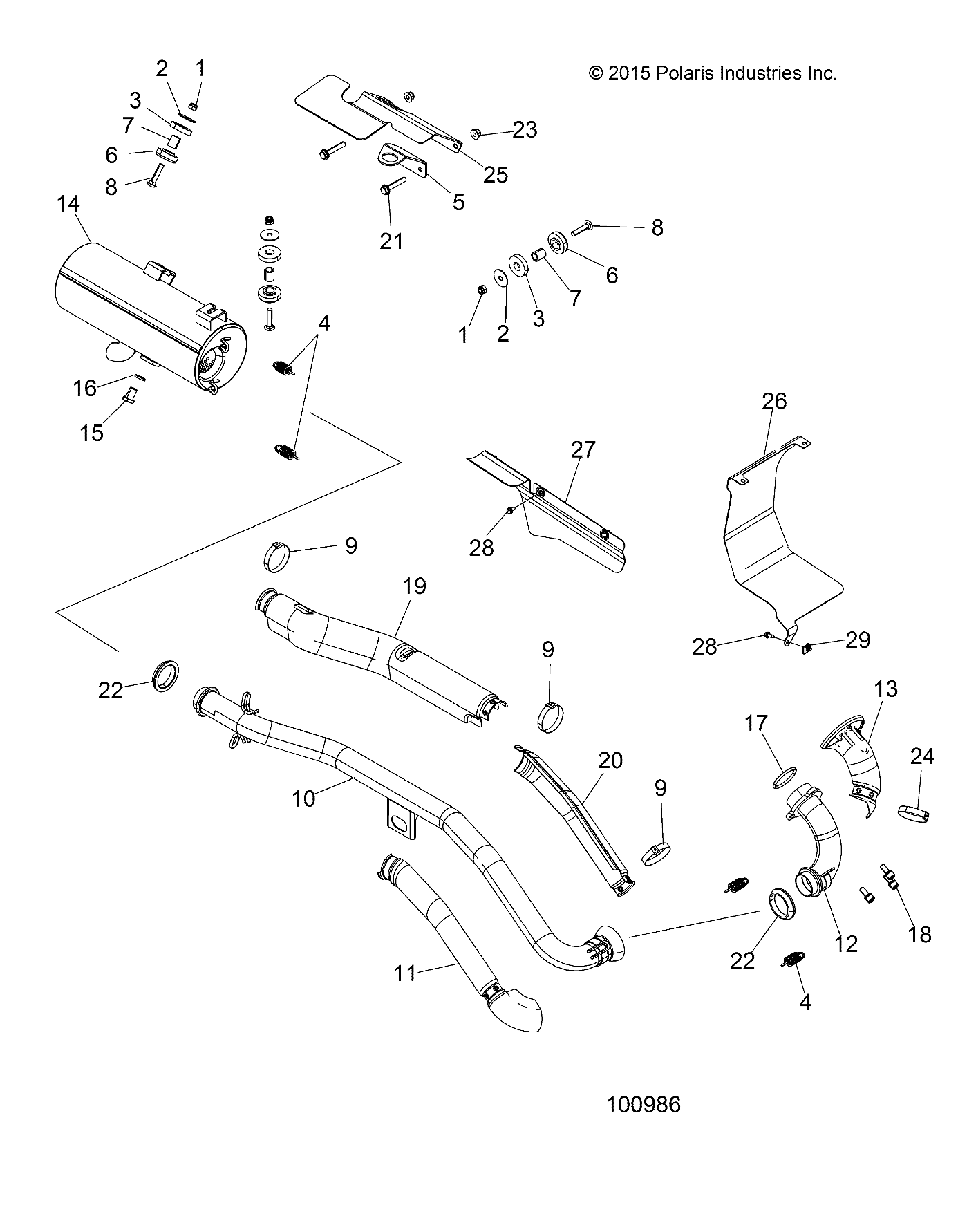 ENGINE, EXHAUST - A17SWE57N1