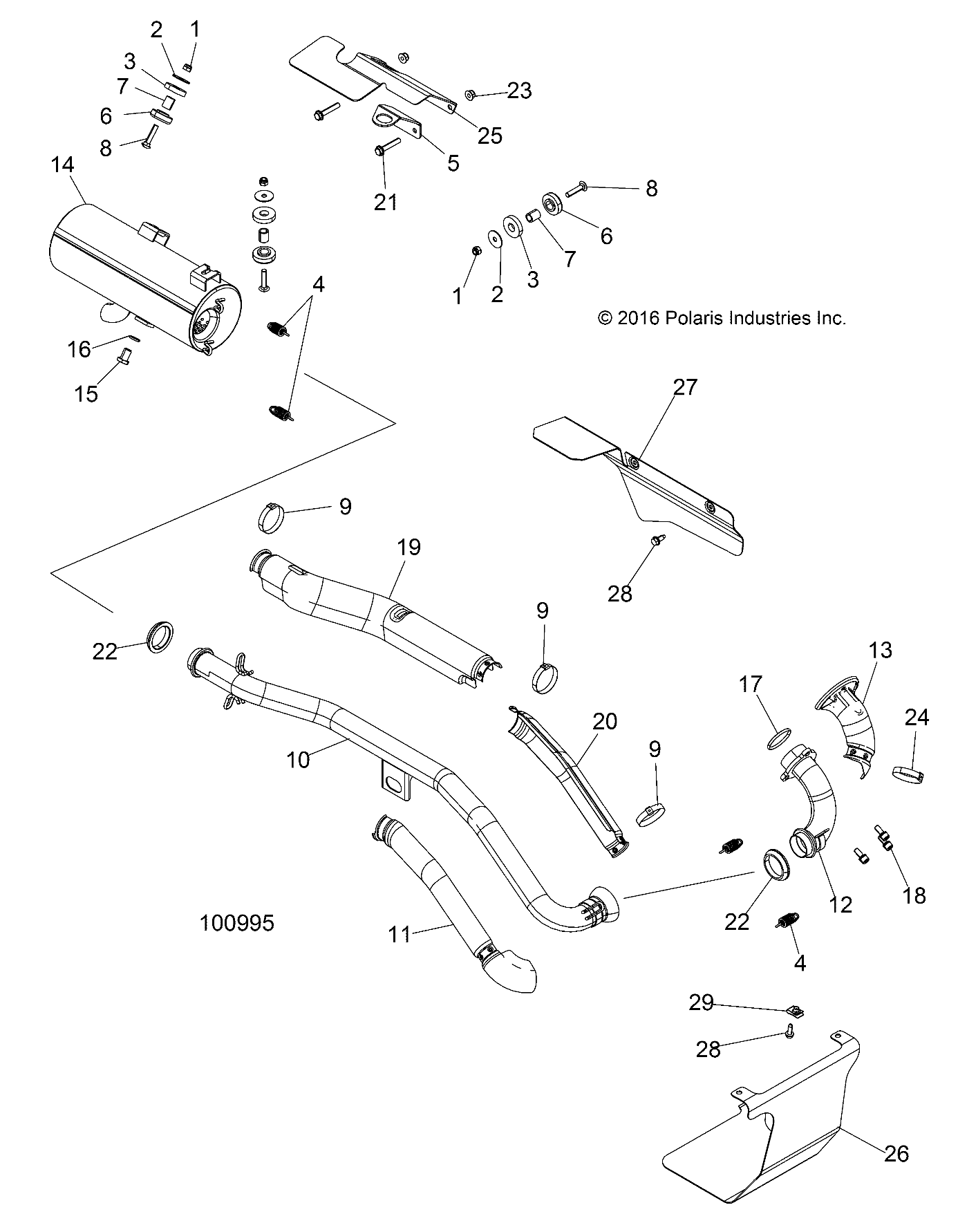 ENGINE, EXHAUST - A17SWE57A1