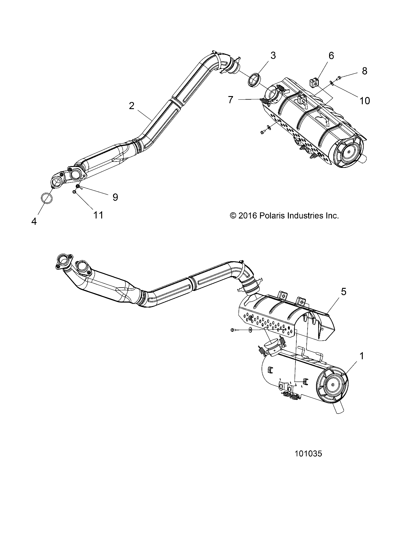 ENGINE, EXHAUST - A18SYE95BU