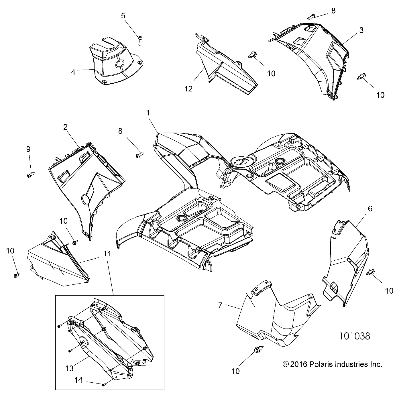 BODY, FRONT CAB - A20SYE95AD/CAD