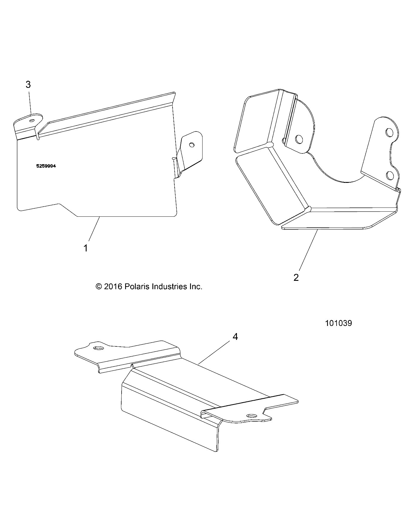 BODY, HEAT SHIELDS - A18SYE95BU (101039)