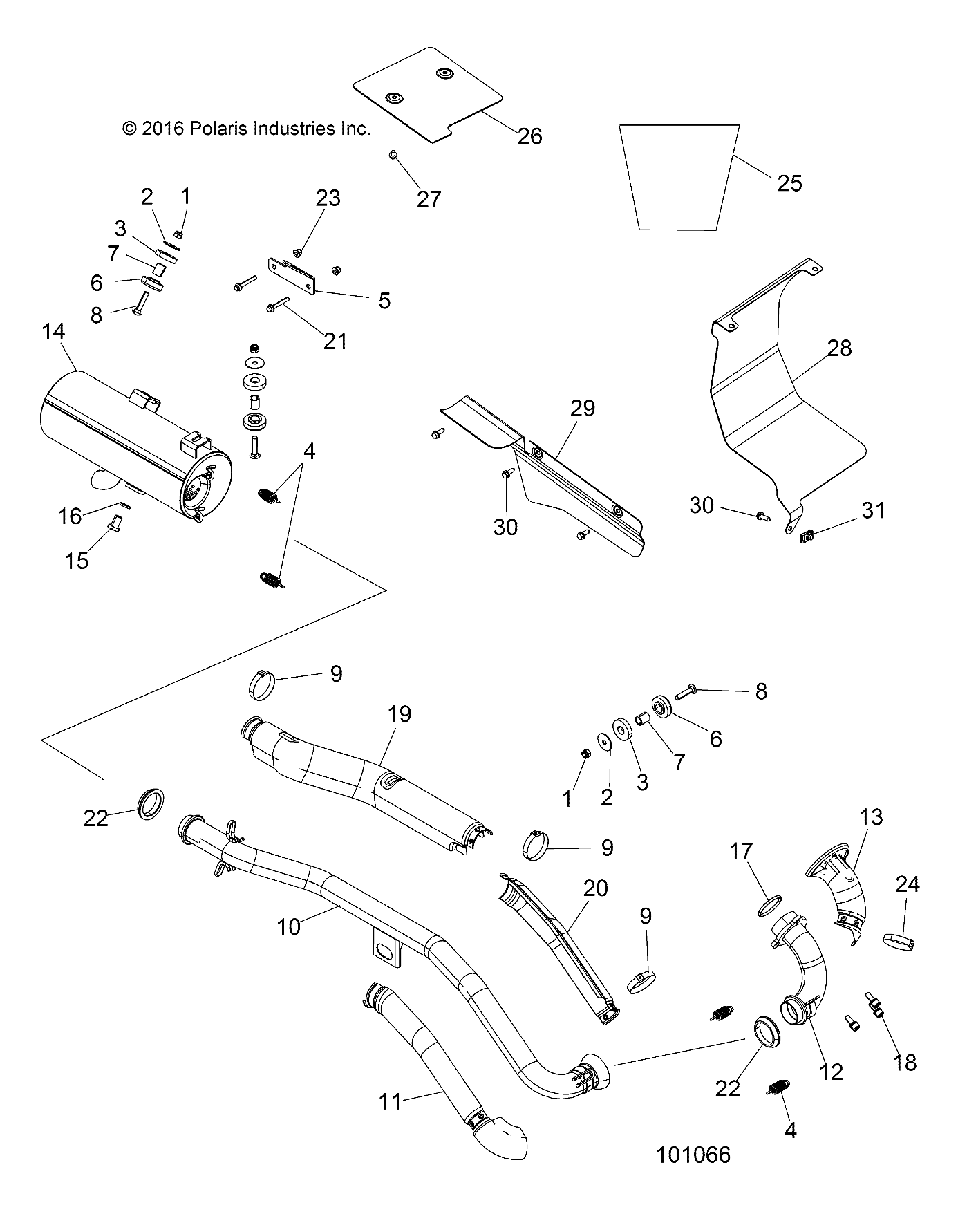 ENGINE, EXHAUST - A17S6E57A1