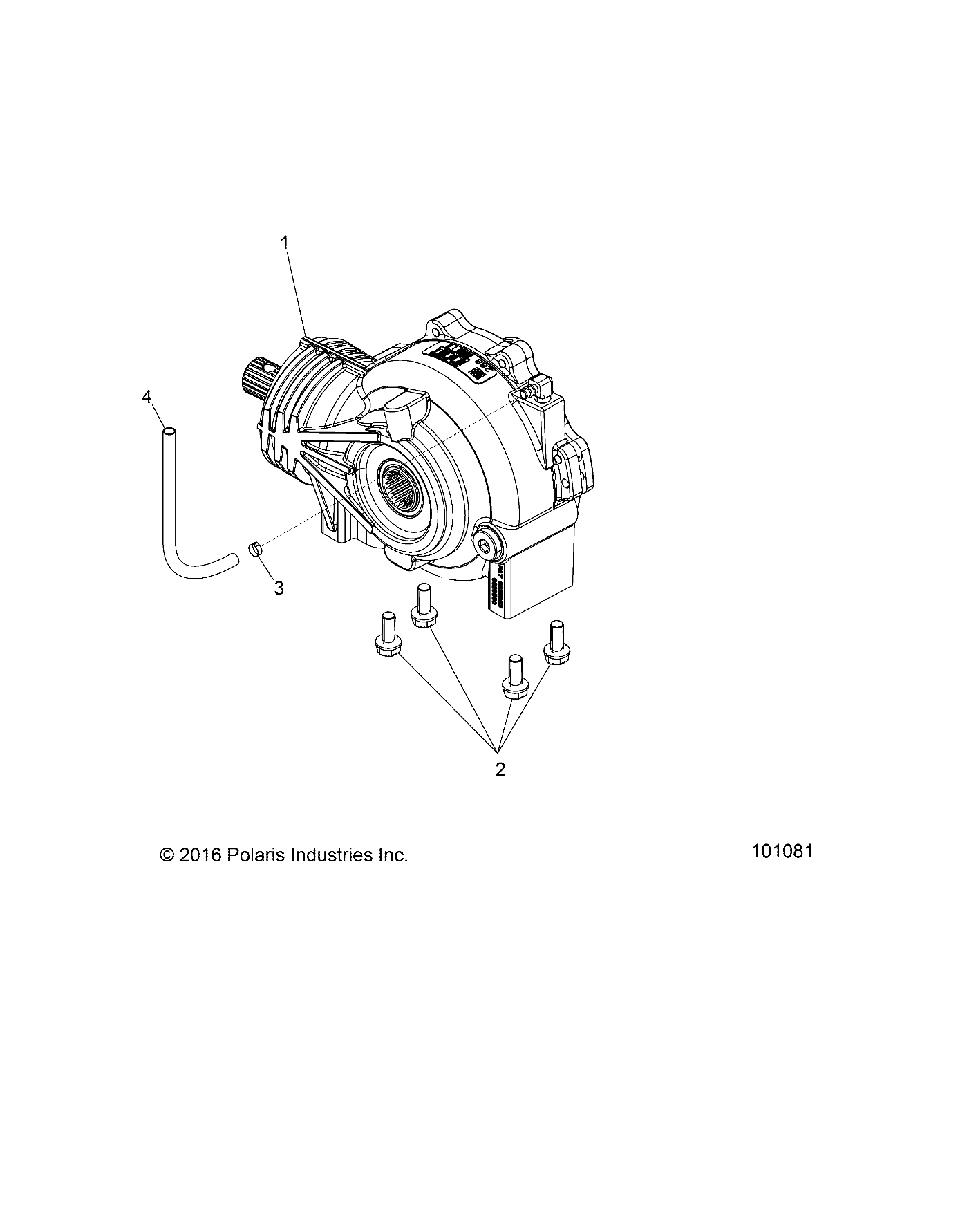 DRIVE TRAIN, FRONT GEARCASE MOUNTING - A17DAA57F5 (101081)