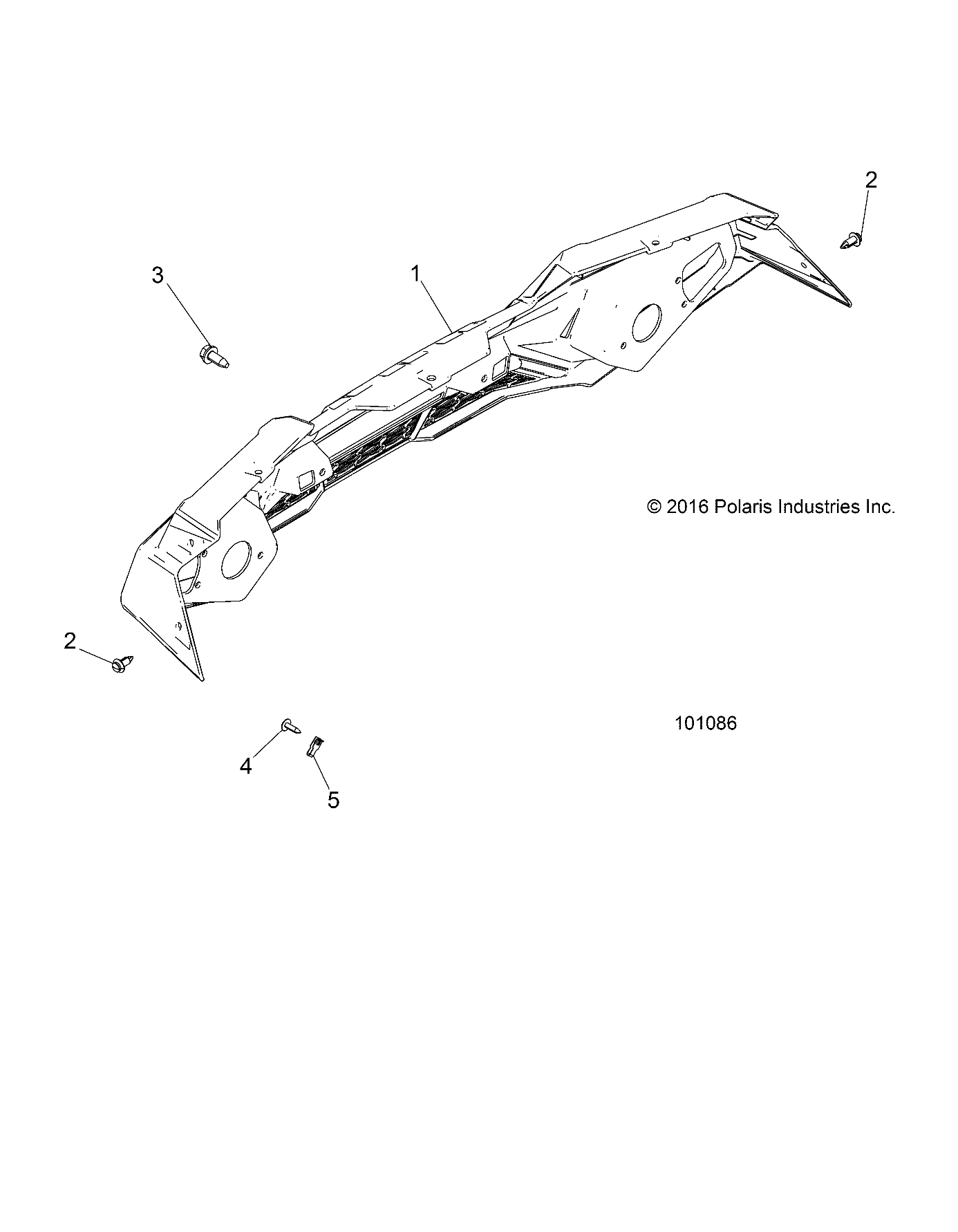 BODY, BUMPER, REAR - A18DAA57F5