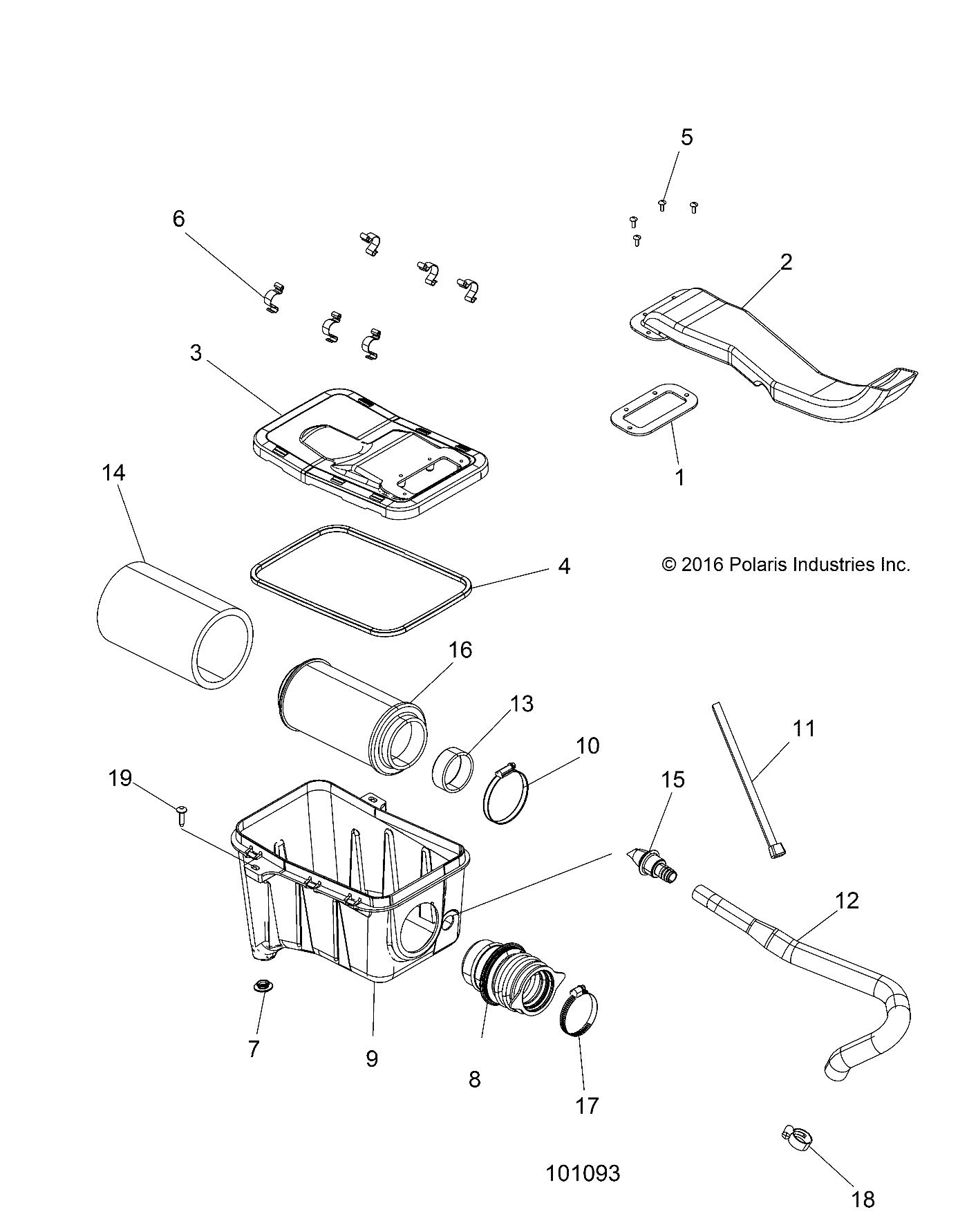 ENGINE, AIR INTAKE SYSTEM - A17SDE57N2/A57N2