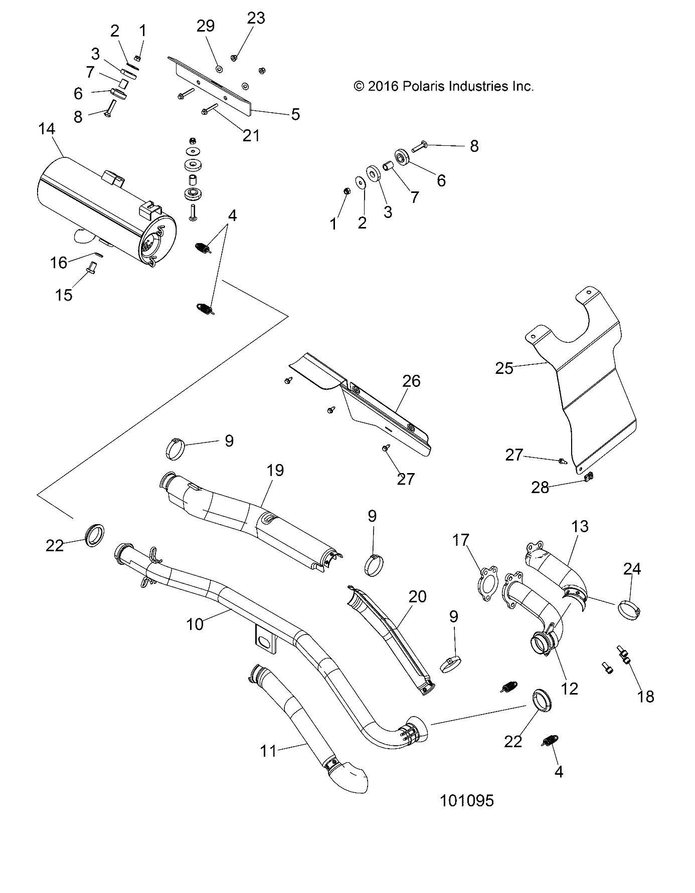 ENGINE, EXHAUST - A17SEA50A1/A5/SEE50A1/SEG50A4