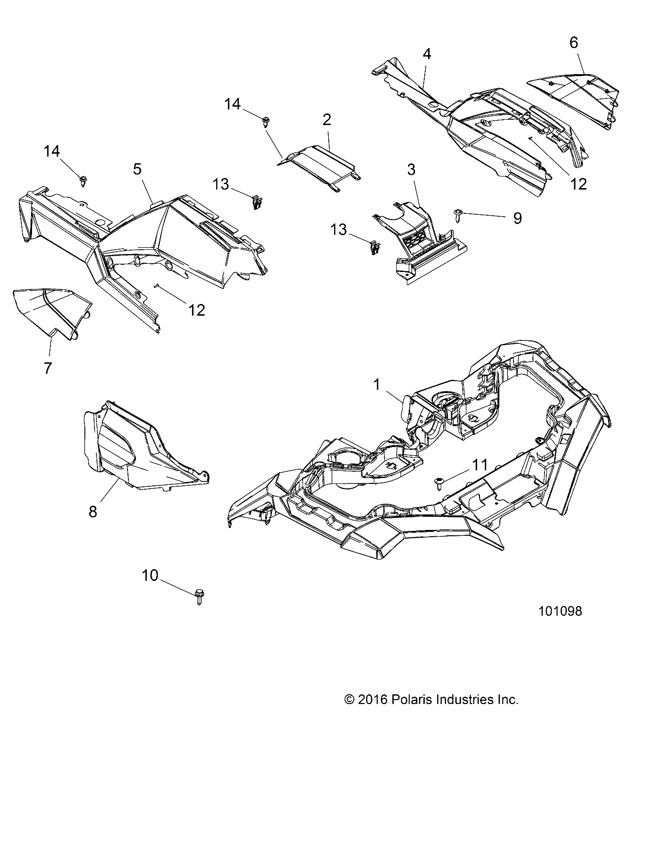 BODY, FRONT CAB - A17SXD95A9/SXE95AC/AL (101098)