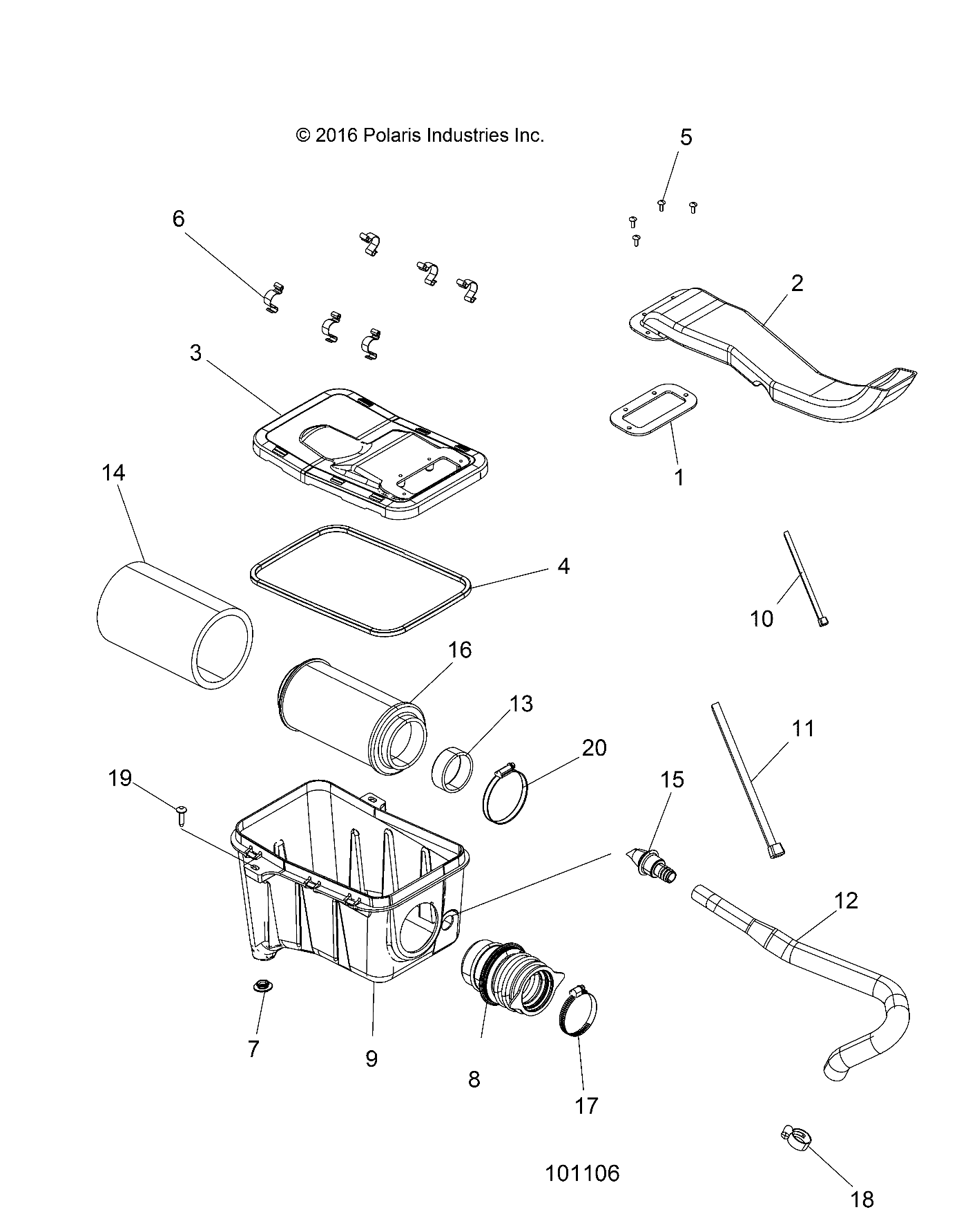 ENGINE, AIR INTAKE SYSTEM - A17SWE57N1 (101106)