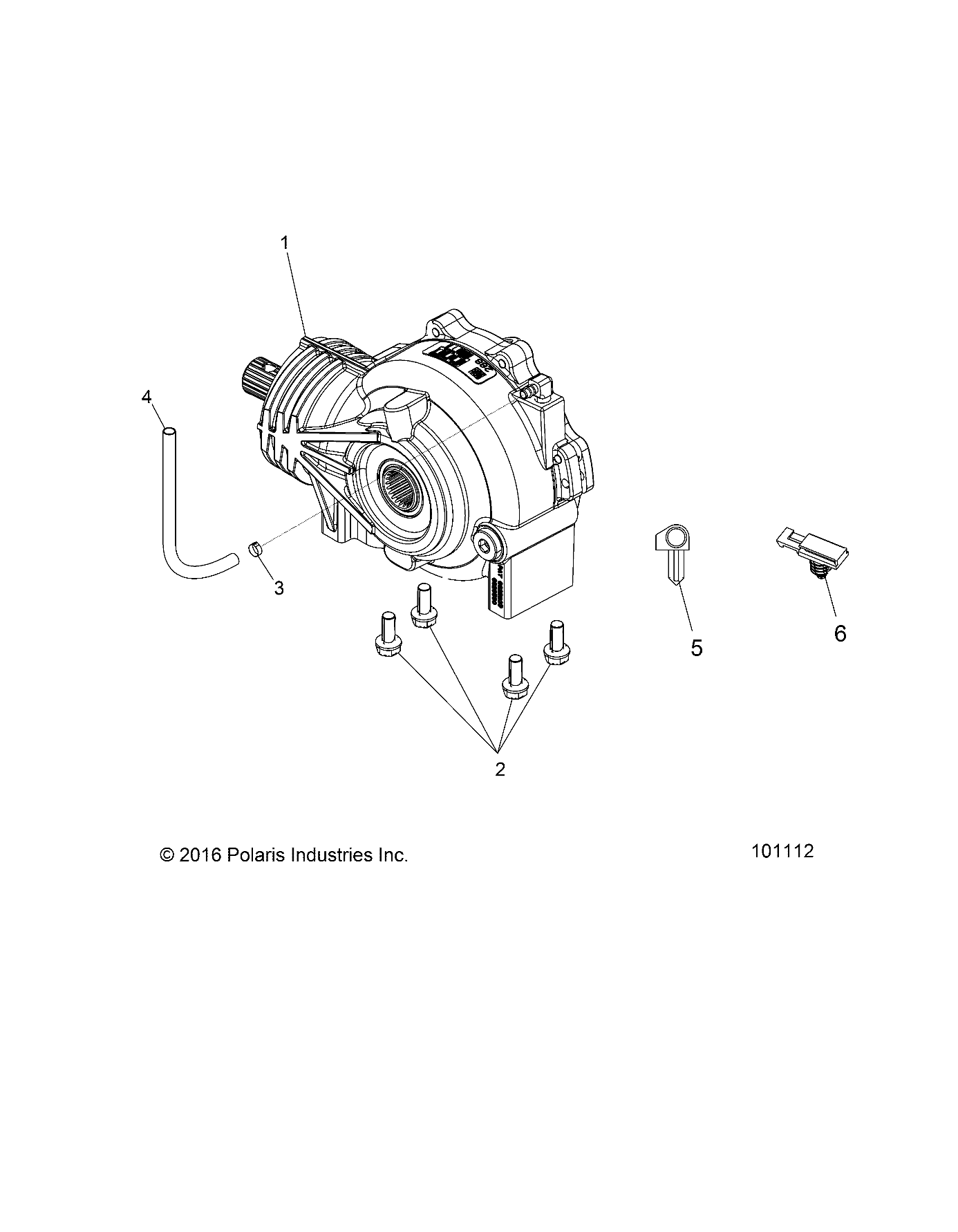 DRIVE TRAIN, FRONT GEARCASE - A17DCE87AU (101112)