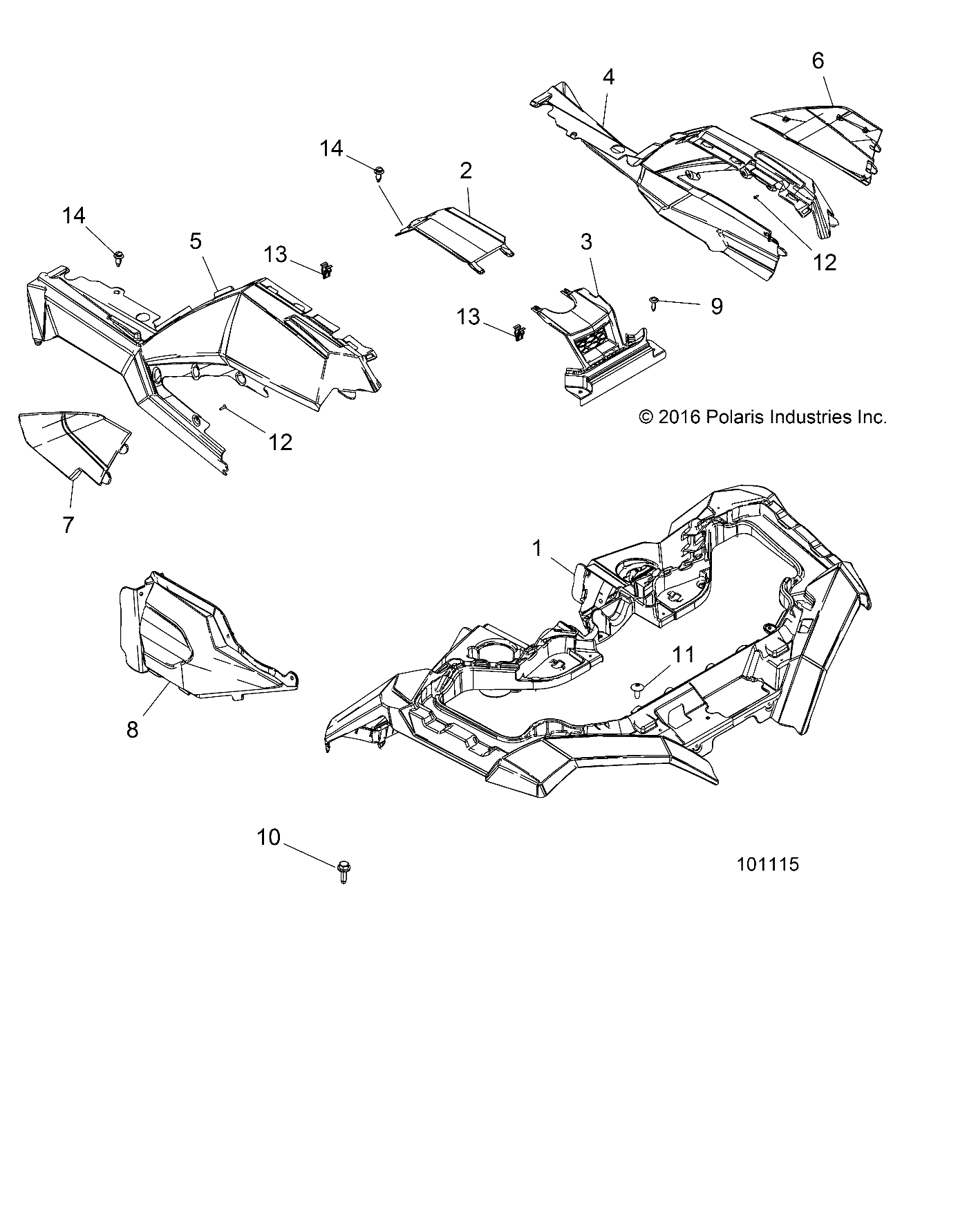 BODY, FRONT CAB - A18SXA85B1/B7/SXE85BM/BS/B9 (101115)