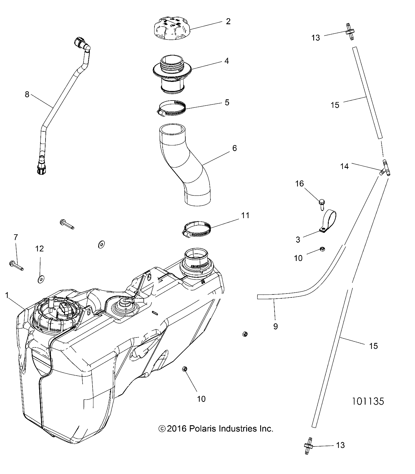 BODY, FUEL TANK - A20SVE95PR (101135)