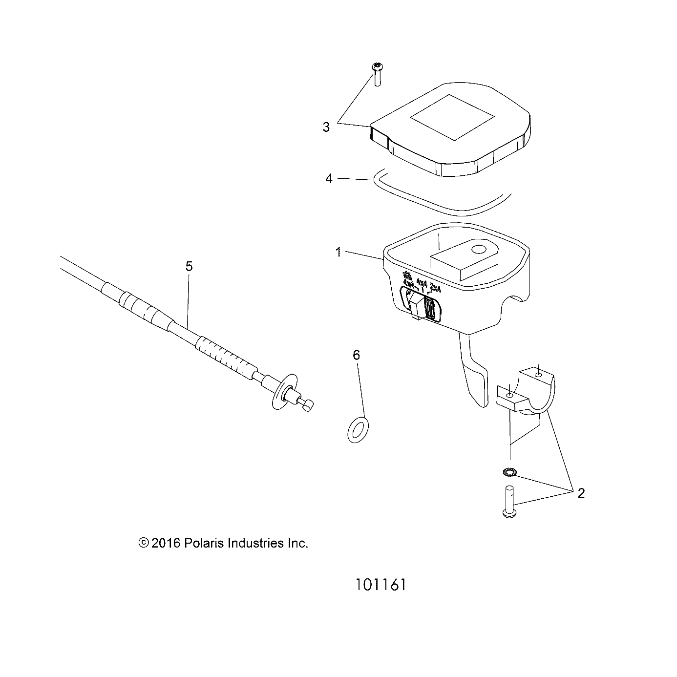 STEERING, CONTROLS, THROTTLE ASM. and CABLE - A19S6E57B1 (101161)