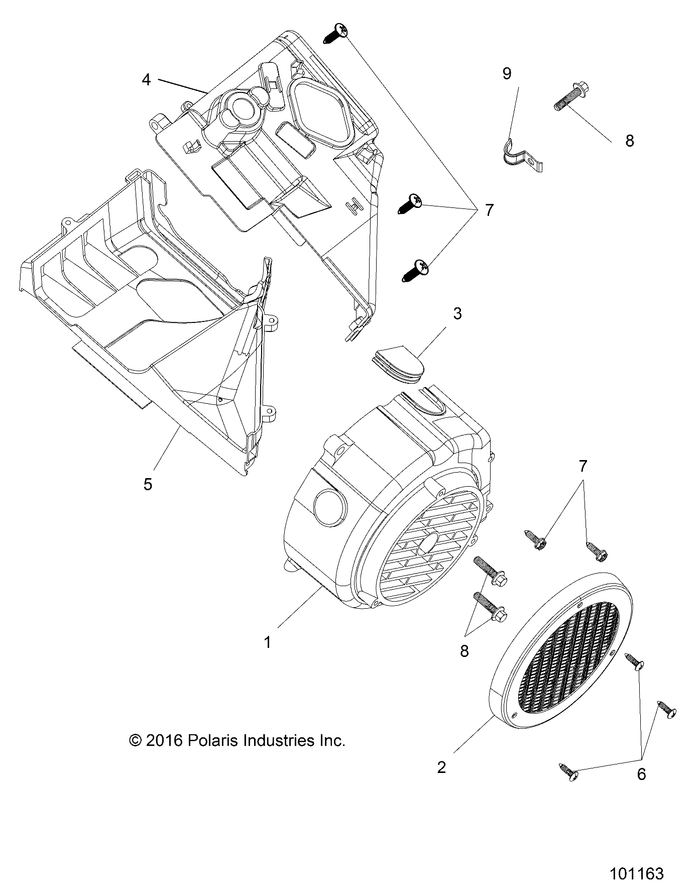 ENGINE, FAN COVER AND SHROUD COMP - A22HZB15D1/D2 (101163)