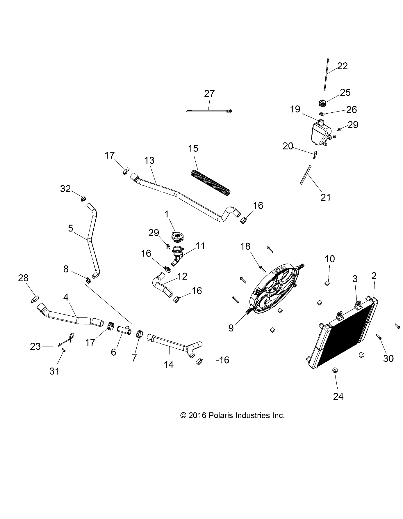 ENGINE, COOLING SYSTEM - A19SEP57P1/SES57P5/7/SET57P1/7 (101187)