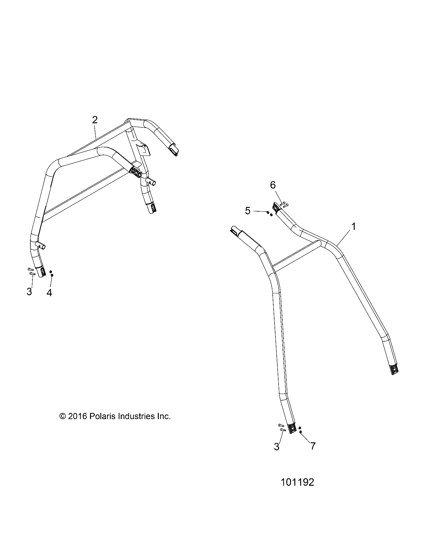 CHASSIS, CAB FRAME AND SIDE BARS - A17DAE57AM (101192)