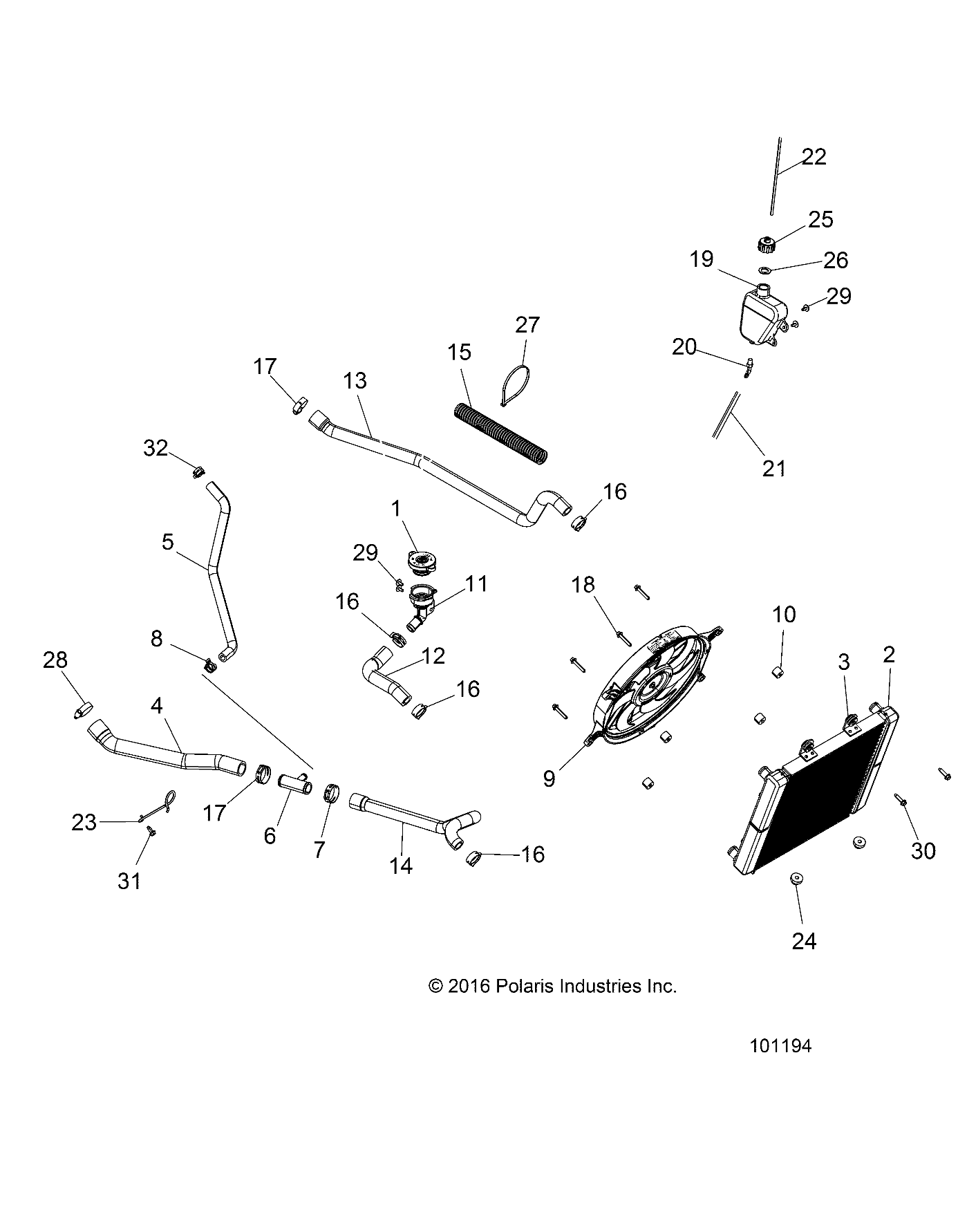 ENGINE, COOLING SYSTEM - A20SEG57A1/A4/A7/A9/B1/B4