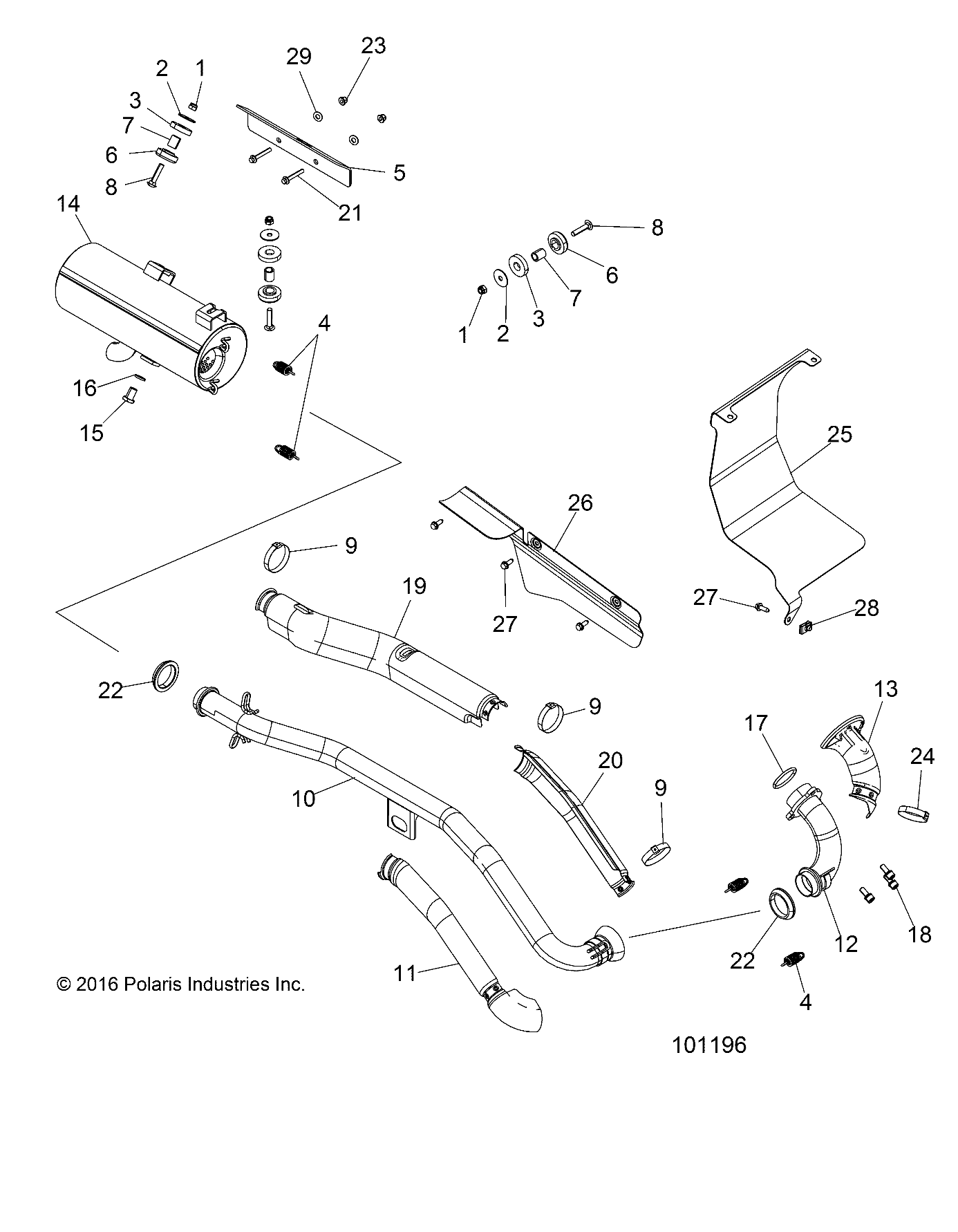 ENGINE, EXHAUST - A17SJE57AU